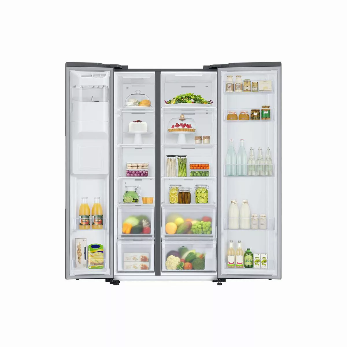 Amerikanischer Kühlschrank Samsung Rs67a8810s9 Grau Edelstahl günstig online kaufen