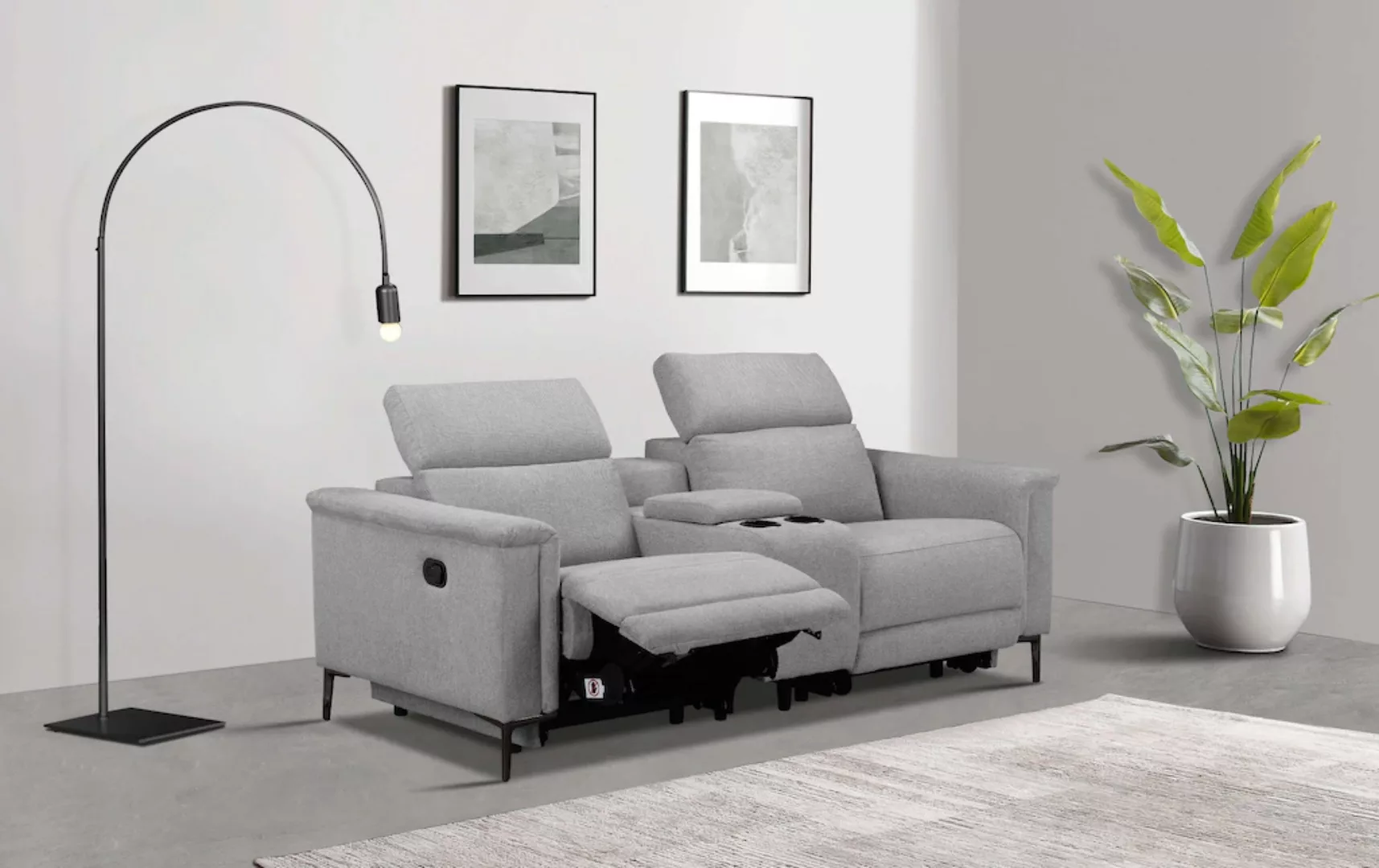 Places of Style 2-Sitzer "Lund, 2er-Kinosofa, TV-Sessel, Multimedia-Sofa,", günstig online kaufen