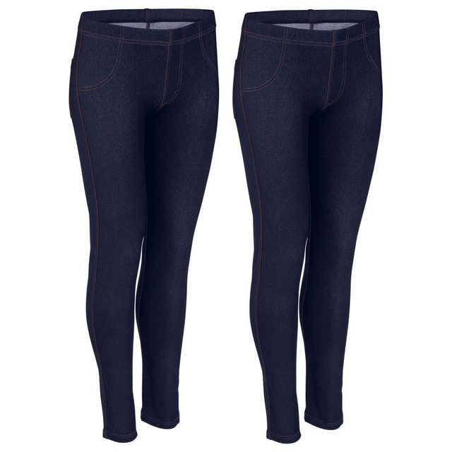 Nur Die Leggings Basic (2-tlg) Treggings mit Gesäßtaschen im 2er Pack günstig online kaufen