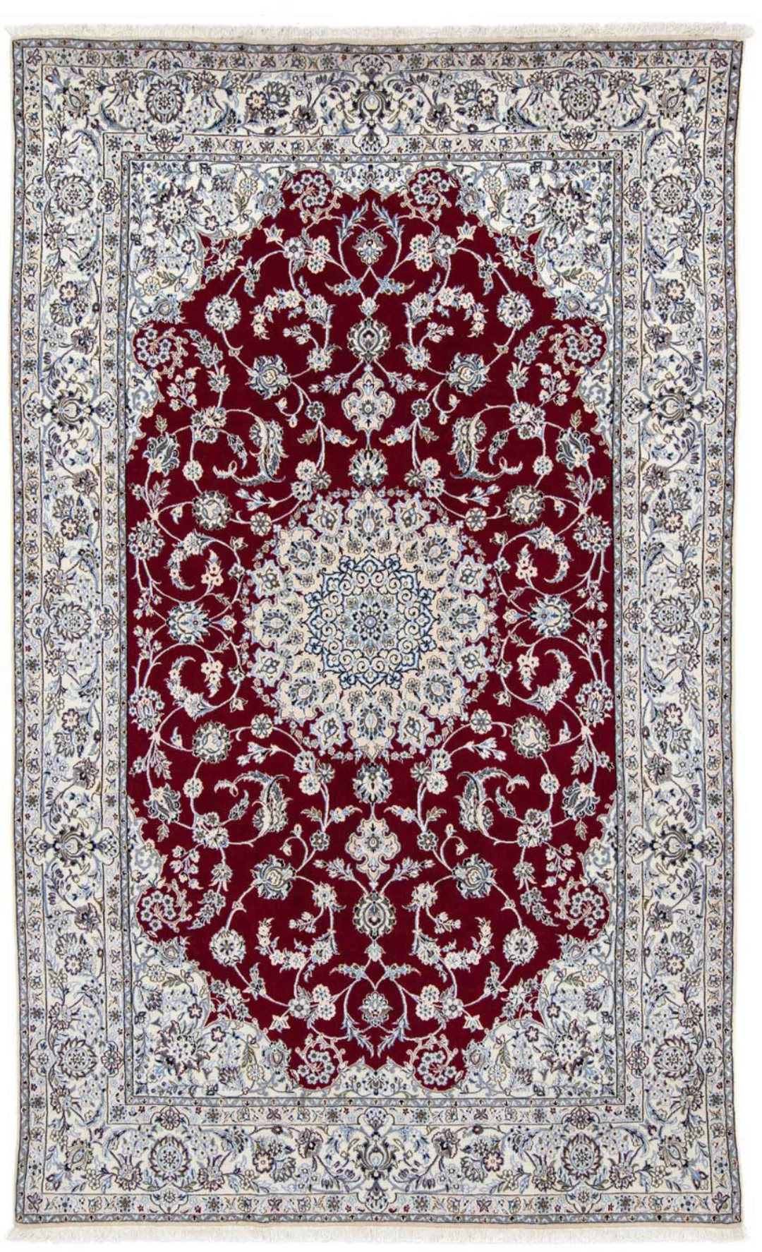 morgenland Wollteppich »Nain 6la Medaillon Rosso 320 x 193 cm«, rechteckig, günstig online kaufen