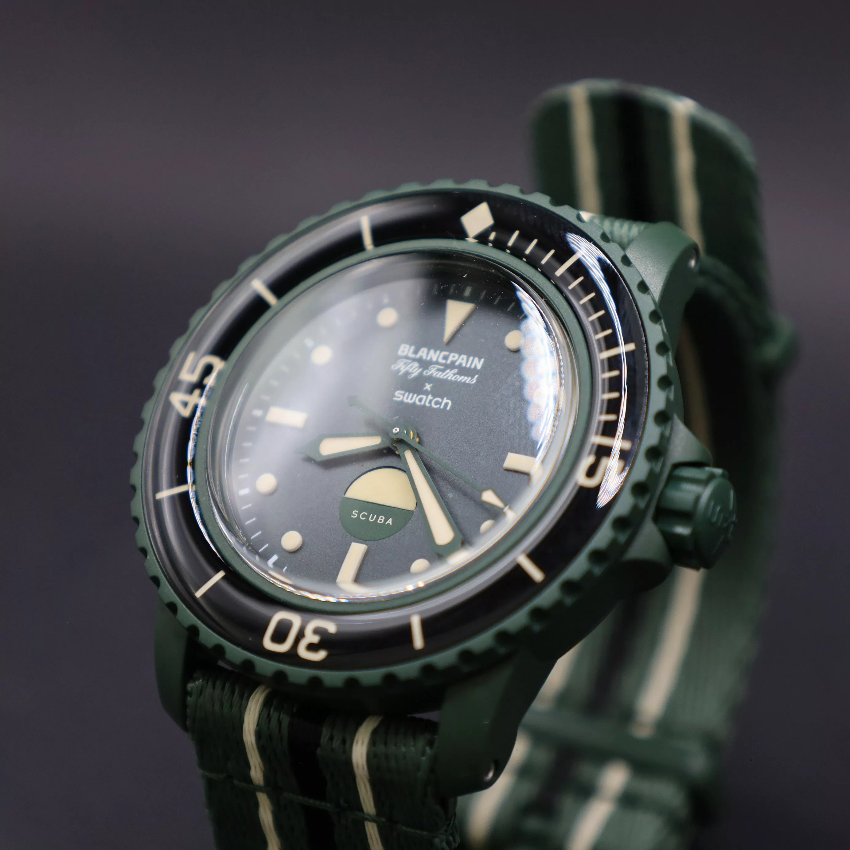 Swatch Automatikuhr Swatch x Blancpain Green günstig online kaufen