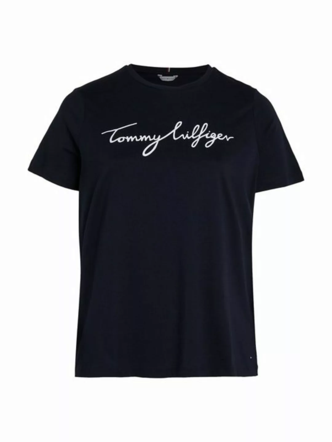 Tommy Hilfiger Curve T-Shirt CRV REG C-NK SIGNATURE TEE SS Große Größen günstig online kaufen