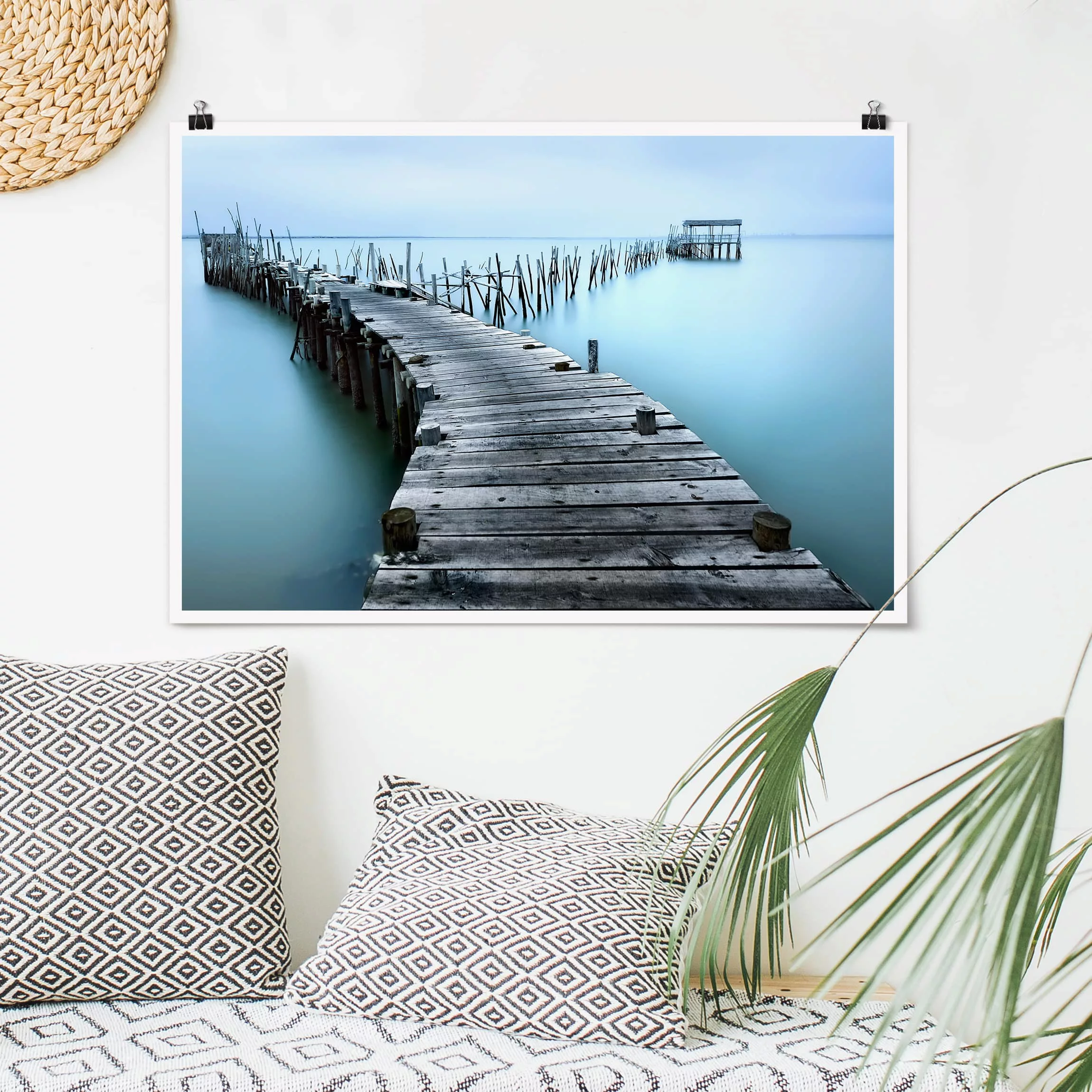 Poster Natur & Landschaft - Querformat Der Hafen von Carrasqueira günstig online kaufen