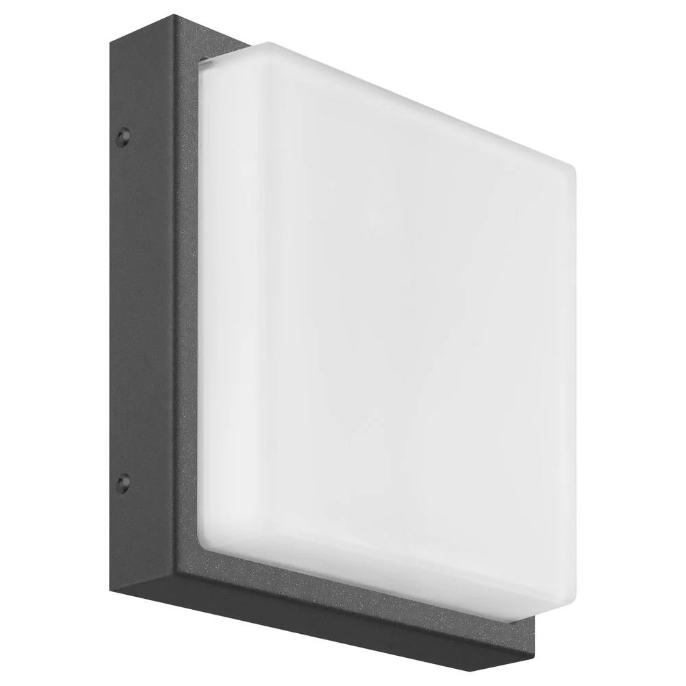 LED Wandleuchte A-310563, Graphit, 13W, 910lm, 3000K, Aluguss, Opalglas, IP günstig online kaufen