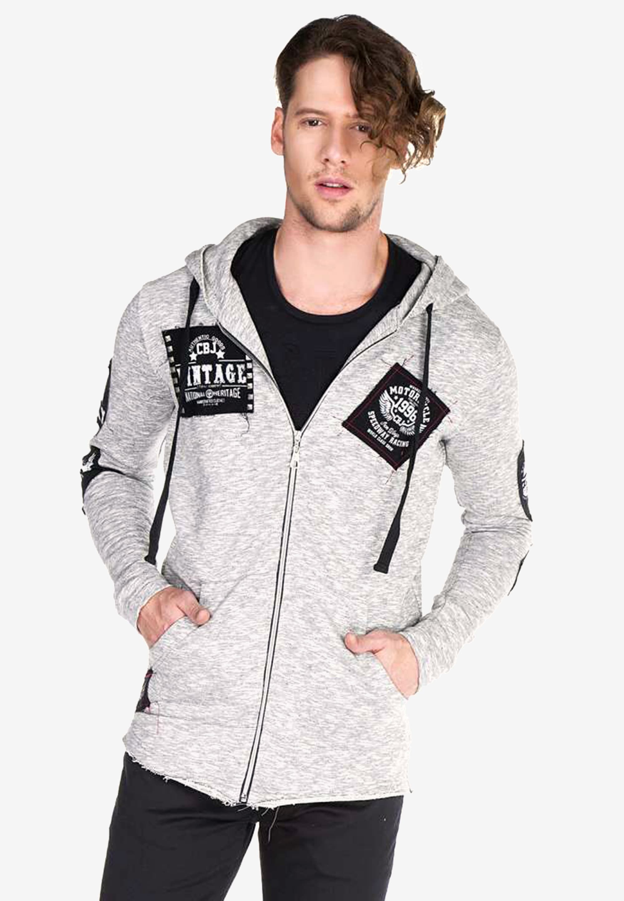 Cipo & Baxx Sweatjacke, mit coolen Stickereien günstig online kaufen