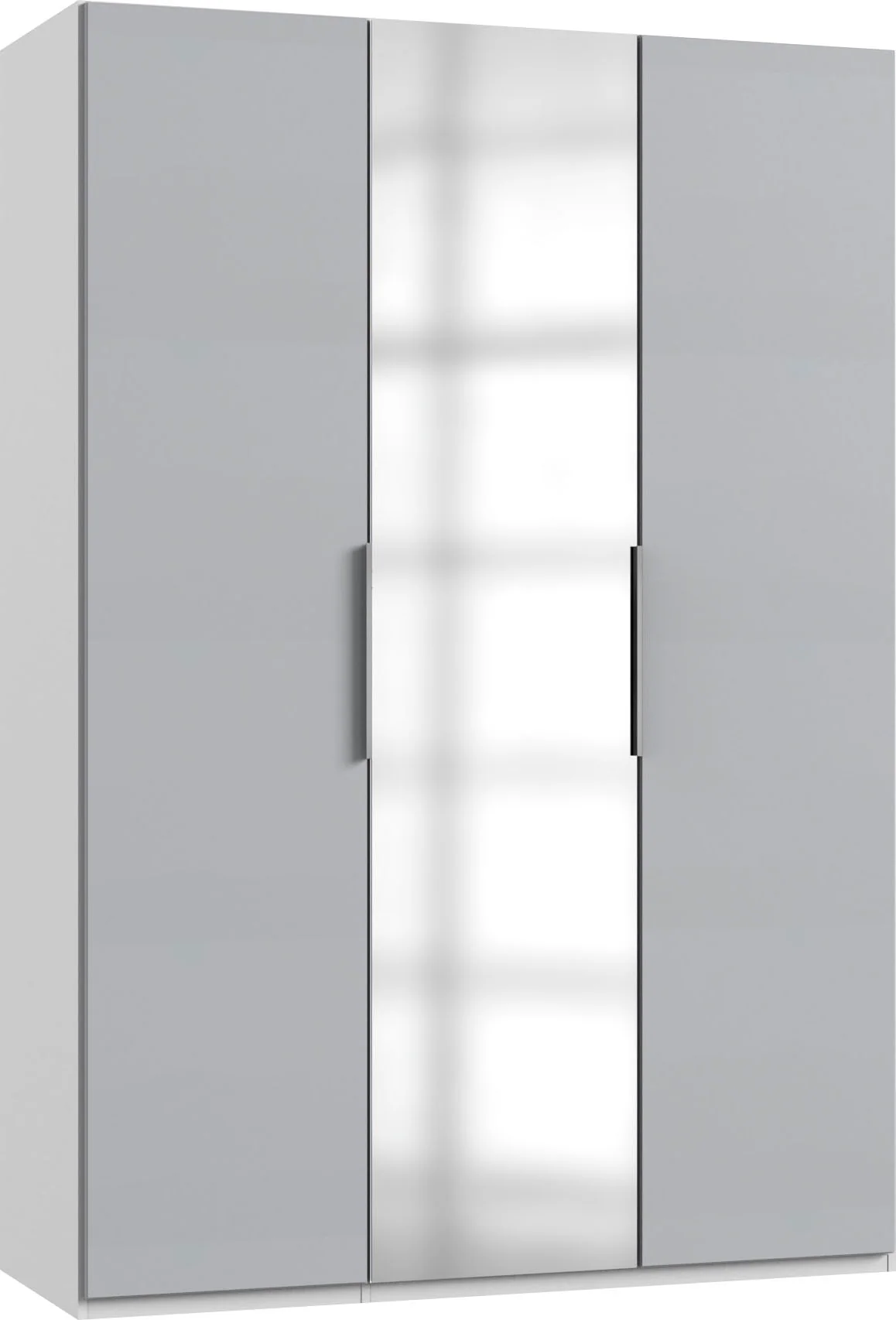 Schrank 150 cm breit mit Spiegel LEVEL36 A von WIMEX Hellgrau günstig online kaufen
