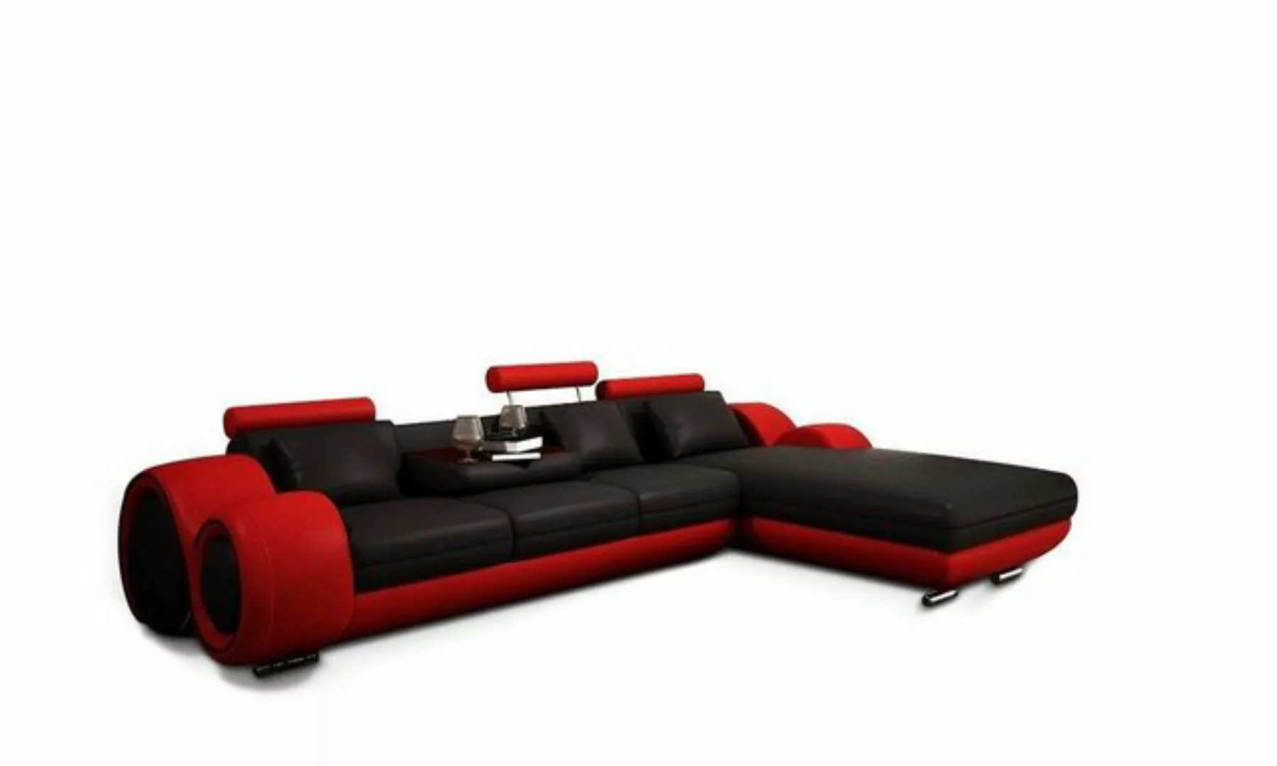 JVmoebel Ecksofa Ecksofa Sofa Couch Polster Wohnlandschaft Leder Eck Sofas günstig online kaufen