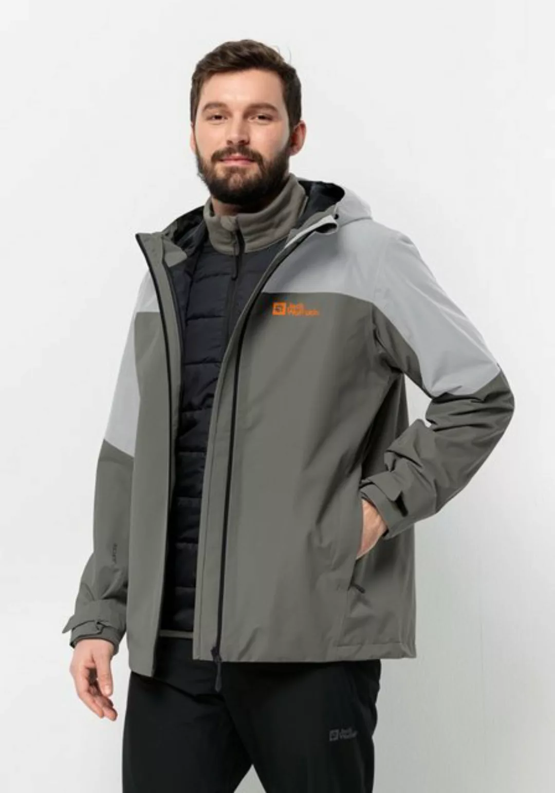 Jack Wolfskin 3-in-1-Funktionsjacke GLAABACH 3IN1 JKT M (2 teilig) günstig online kaufen