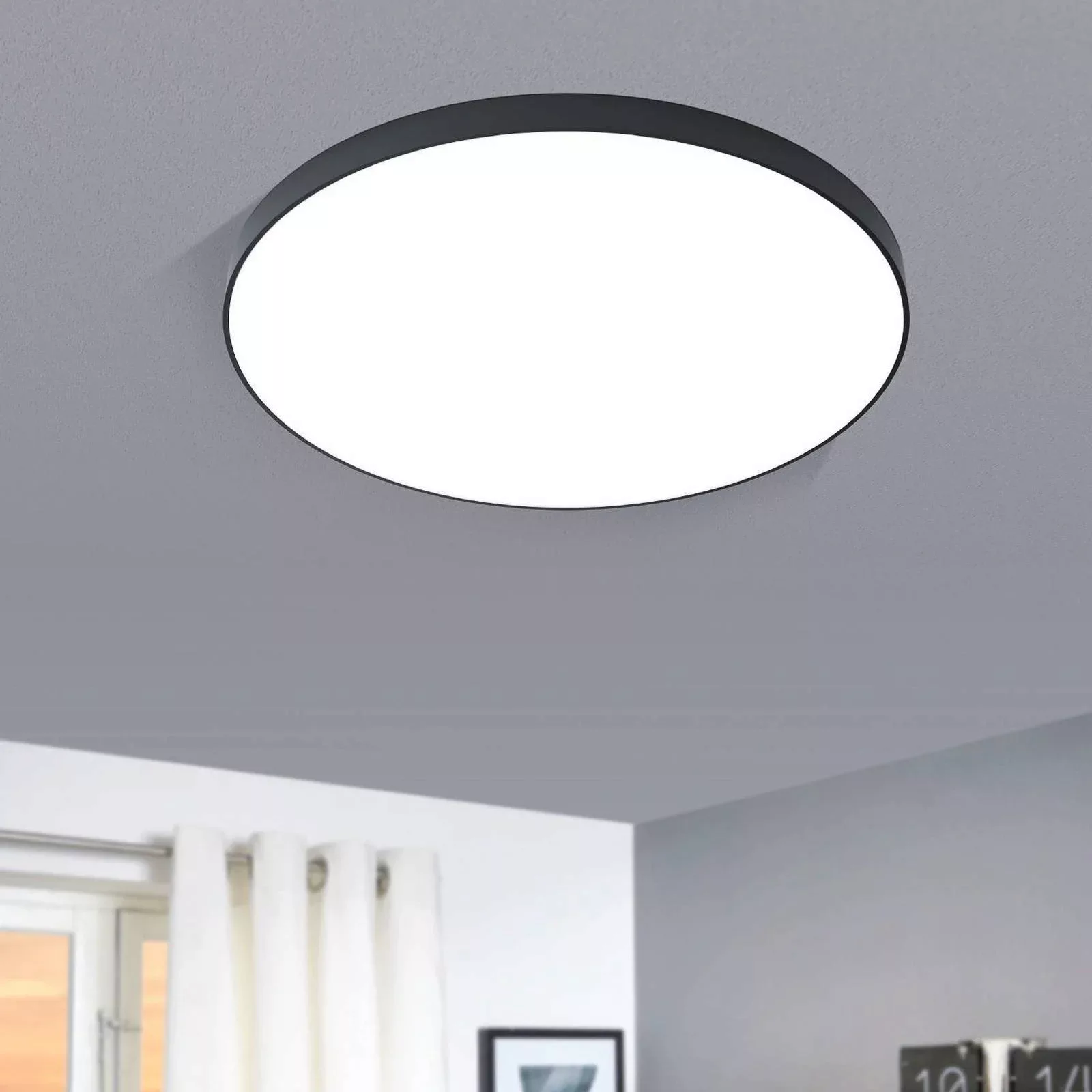 LED-Deckenlampe Zubieta-A, schwarz, Ø60cm günstig online kaufen