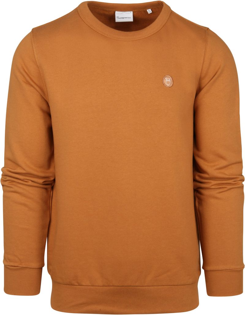 KnowledgeCotton Apparel Sweater Orange - Größe L günstig online kaufen