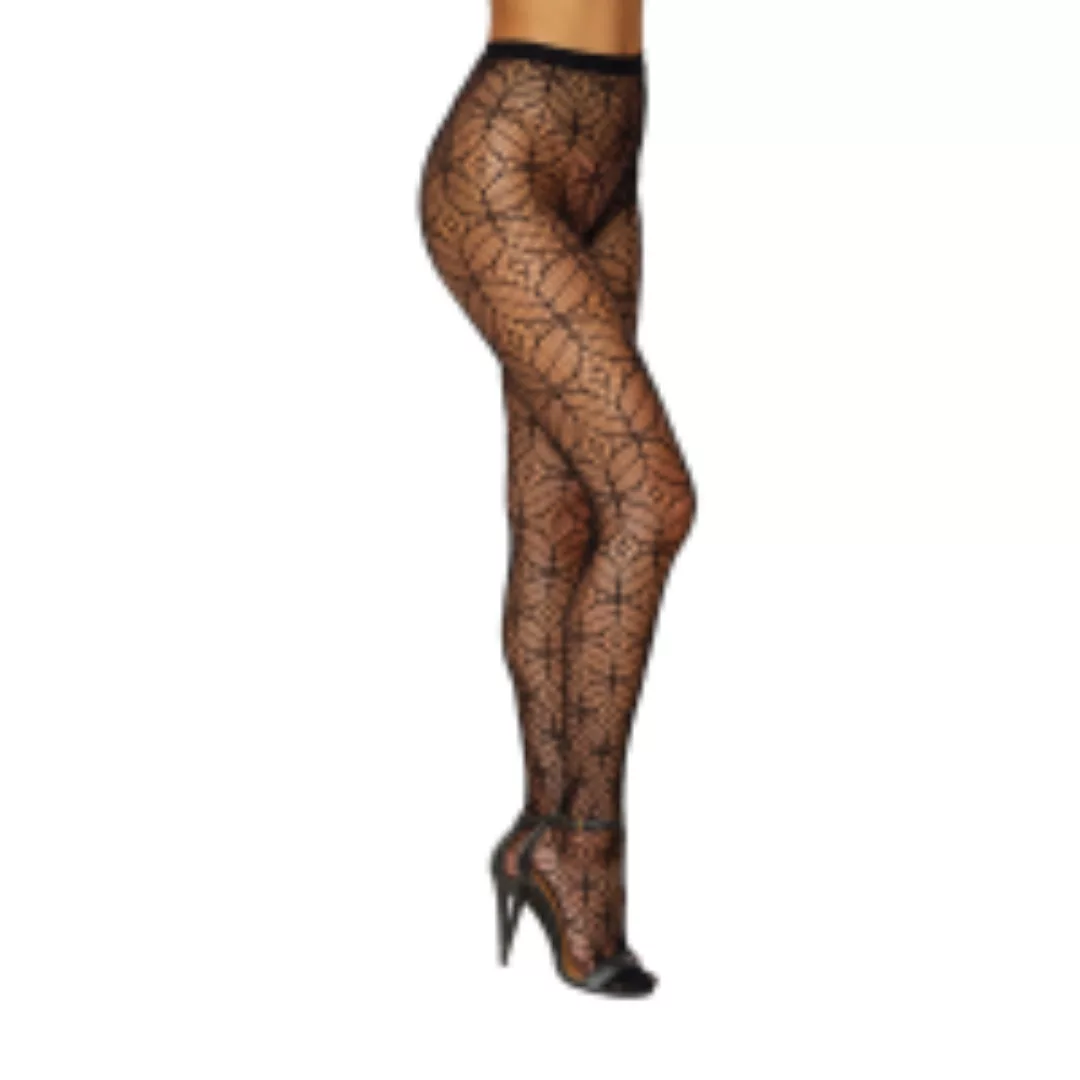 Novelty Pantyhose Diamond - One Size - Black günstig online kaufen