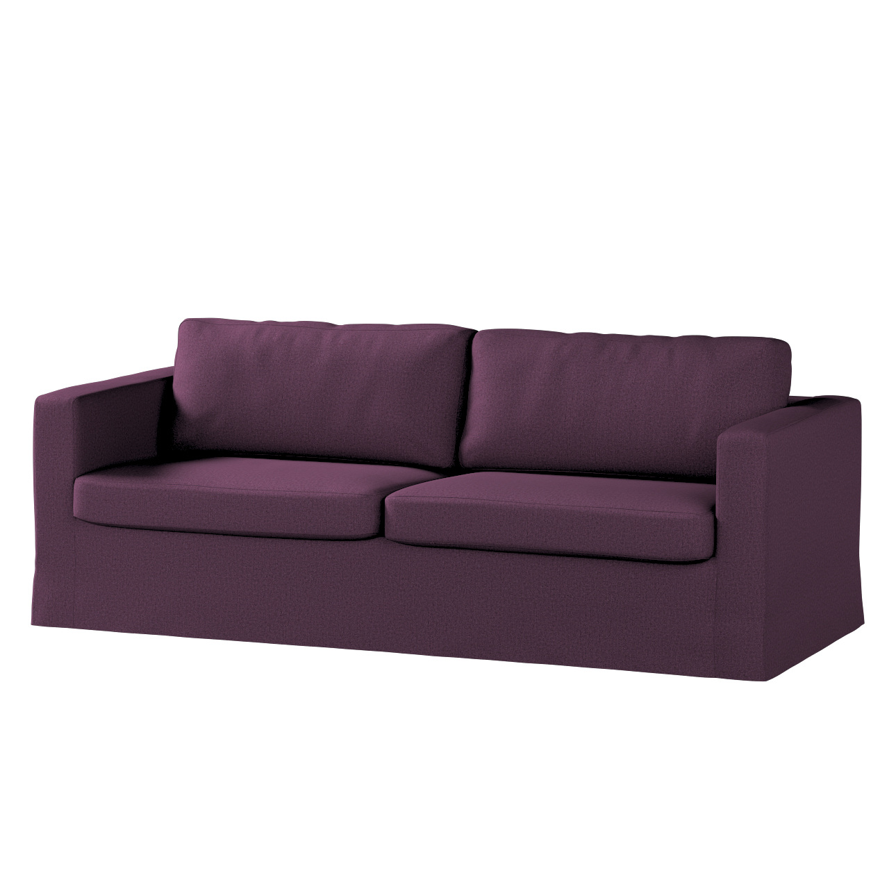 Bezug für Karlstad 3-Sitzer Sofa nicht ausklappbar, lang, pflaume, Bezug fü günstig online kaufen