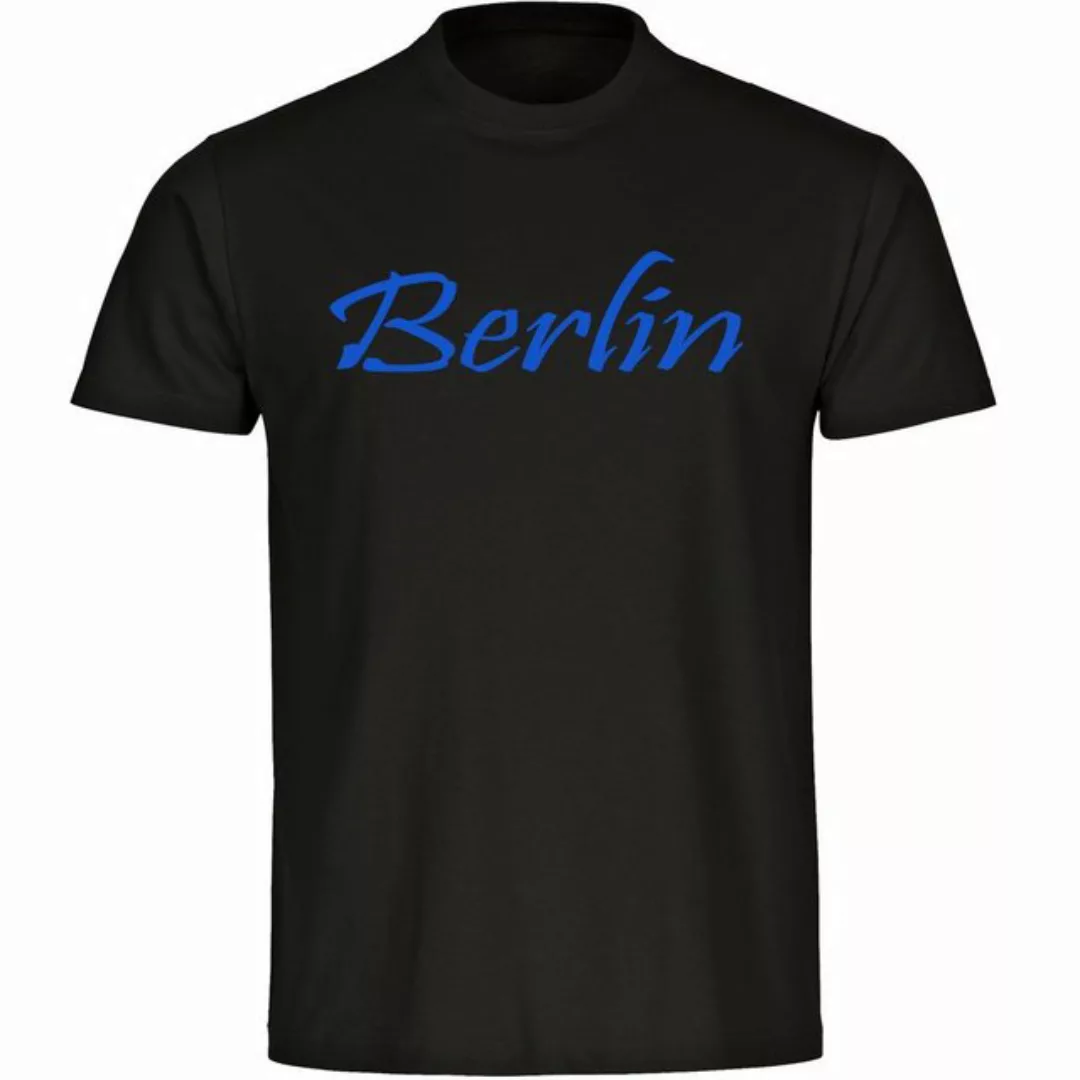 multifanshop T-Shirt Herren Berlin blau - Schriftzug - Männer günstig online kaufen