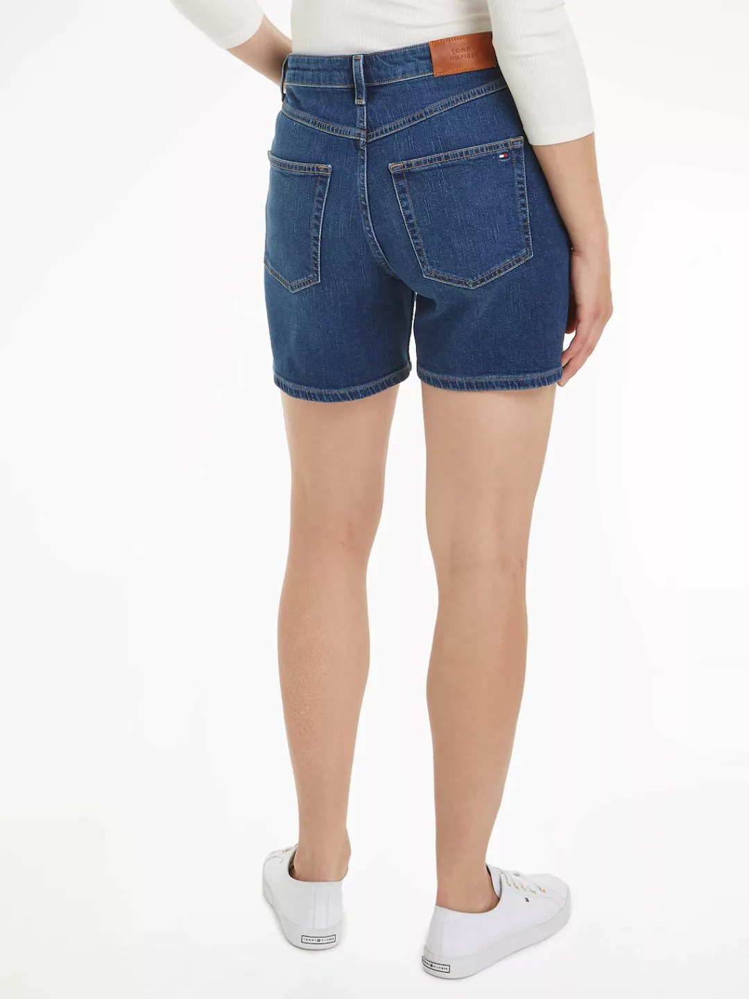 Tommy Hilfiger Shorts DNM STRAIGHT SHORT RW KAI in blauer Waschung günstig online kaufen