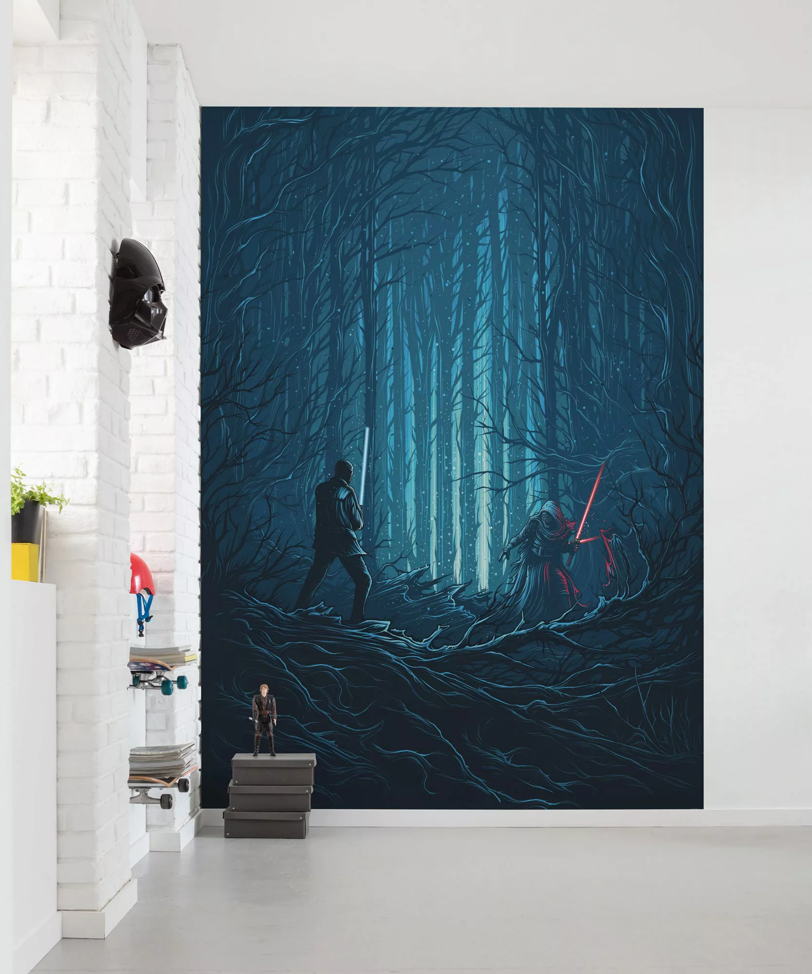 Komar Fototapete Star Wars Wood Fight IADX4-003 B/H: ca. 200x280 cm günstig online kaufen