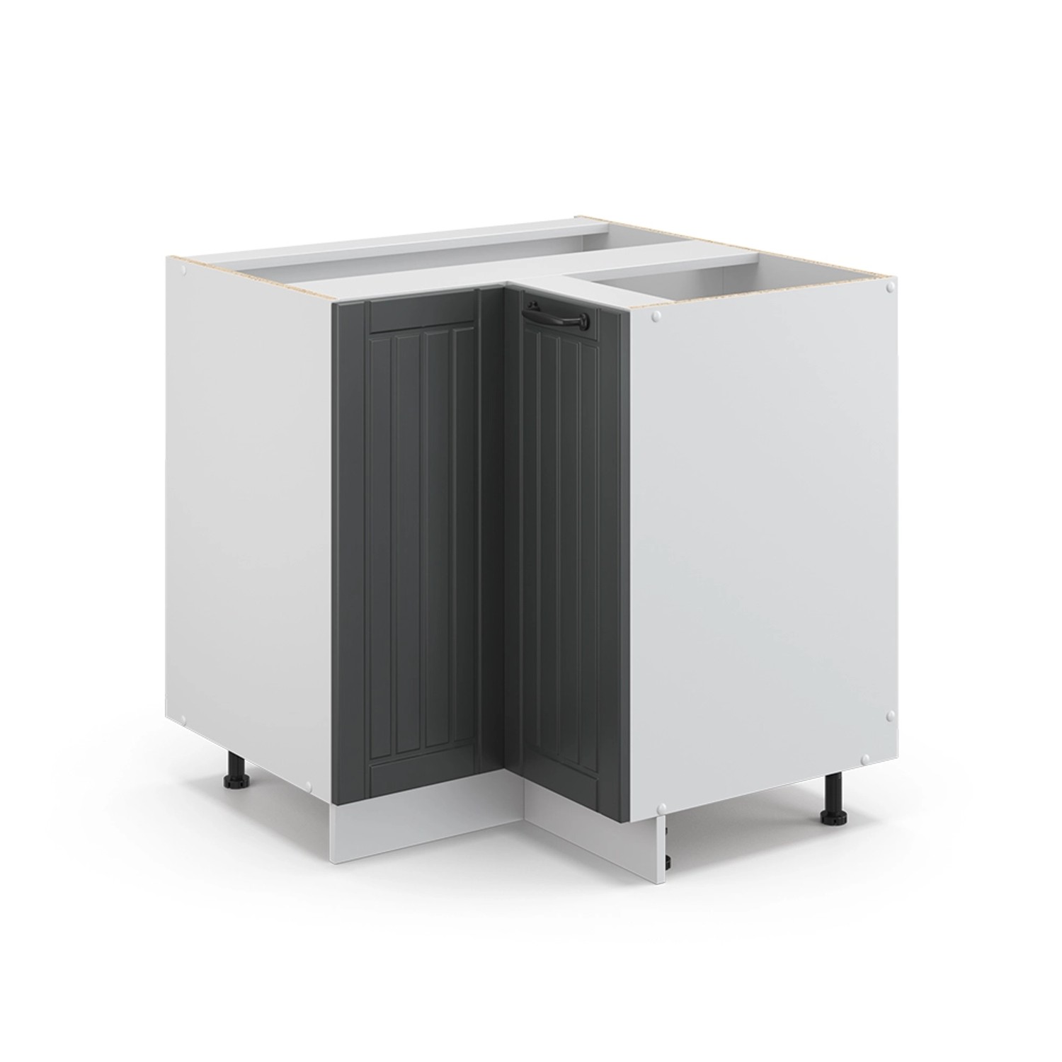 Vicco Eckunterschrank Fame-Line, Anthrazit Landhaus/Weiß, 80.5 günstig online kaufen