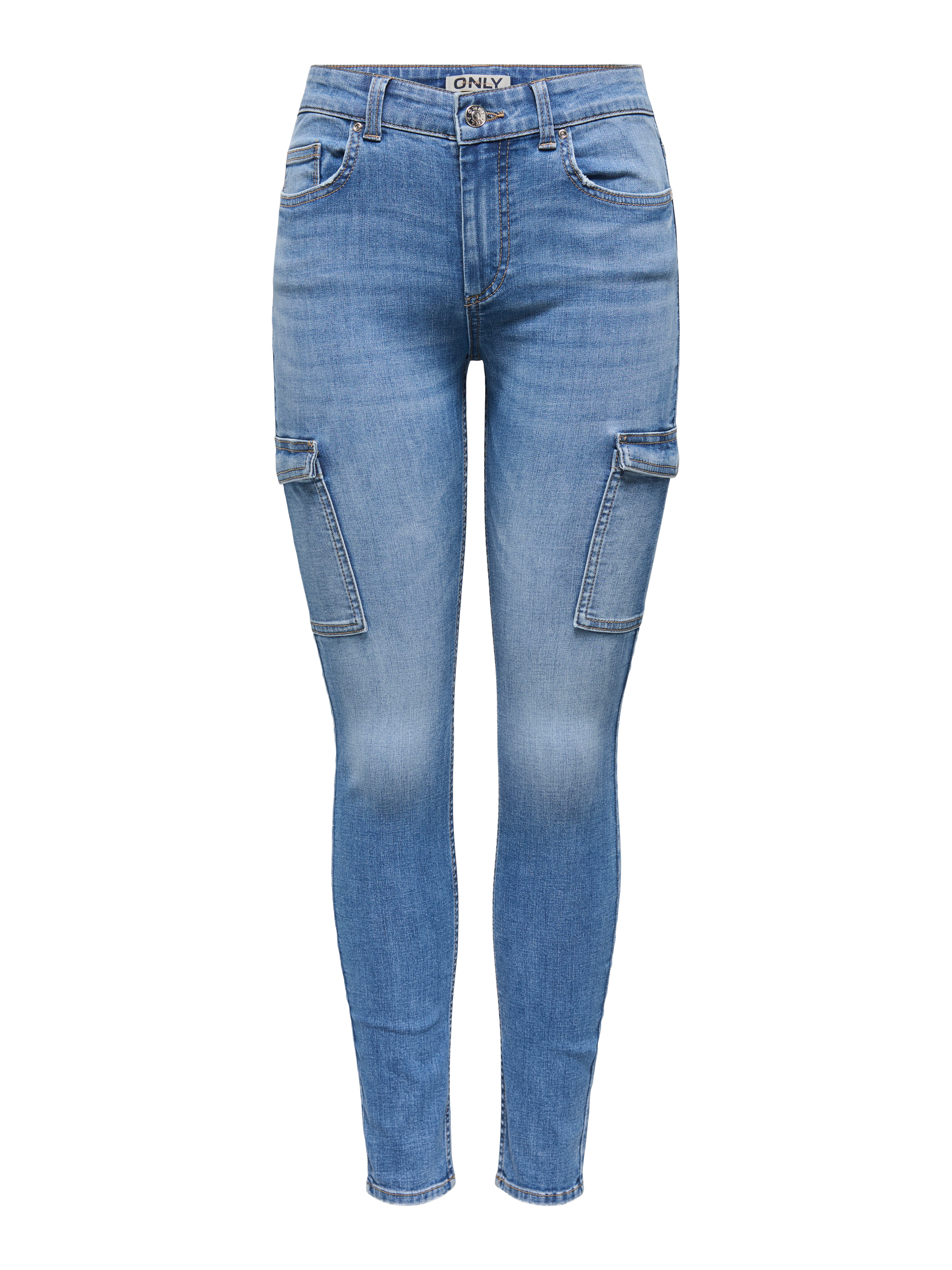 ONLY Skinny-fit-Jeans "ONLRUSH MID WAIST SK CARGO DNM" günstig online kaufen