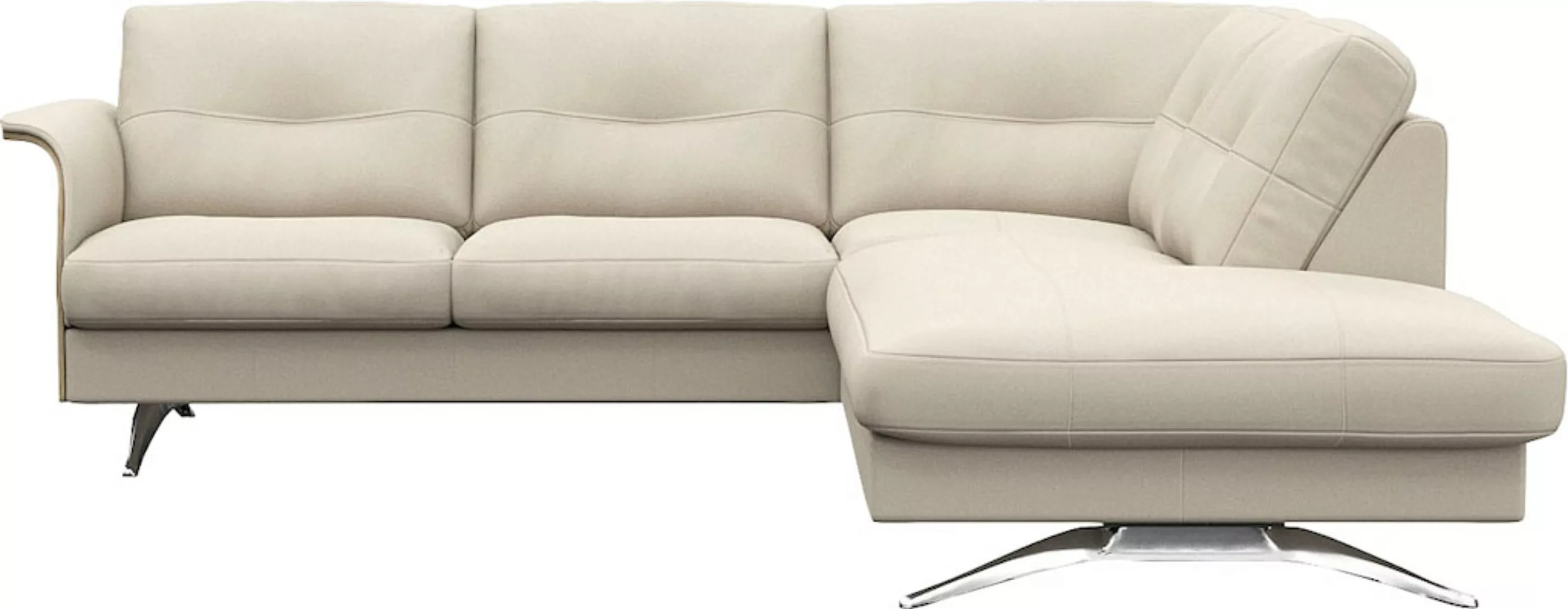 FLEXLUX Ecksofa "Glow, super bequem durch hochwertigem Sitzaufbau mit Feder günstig online kaufen
