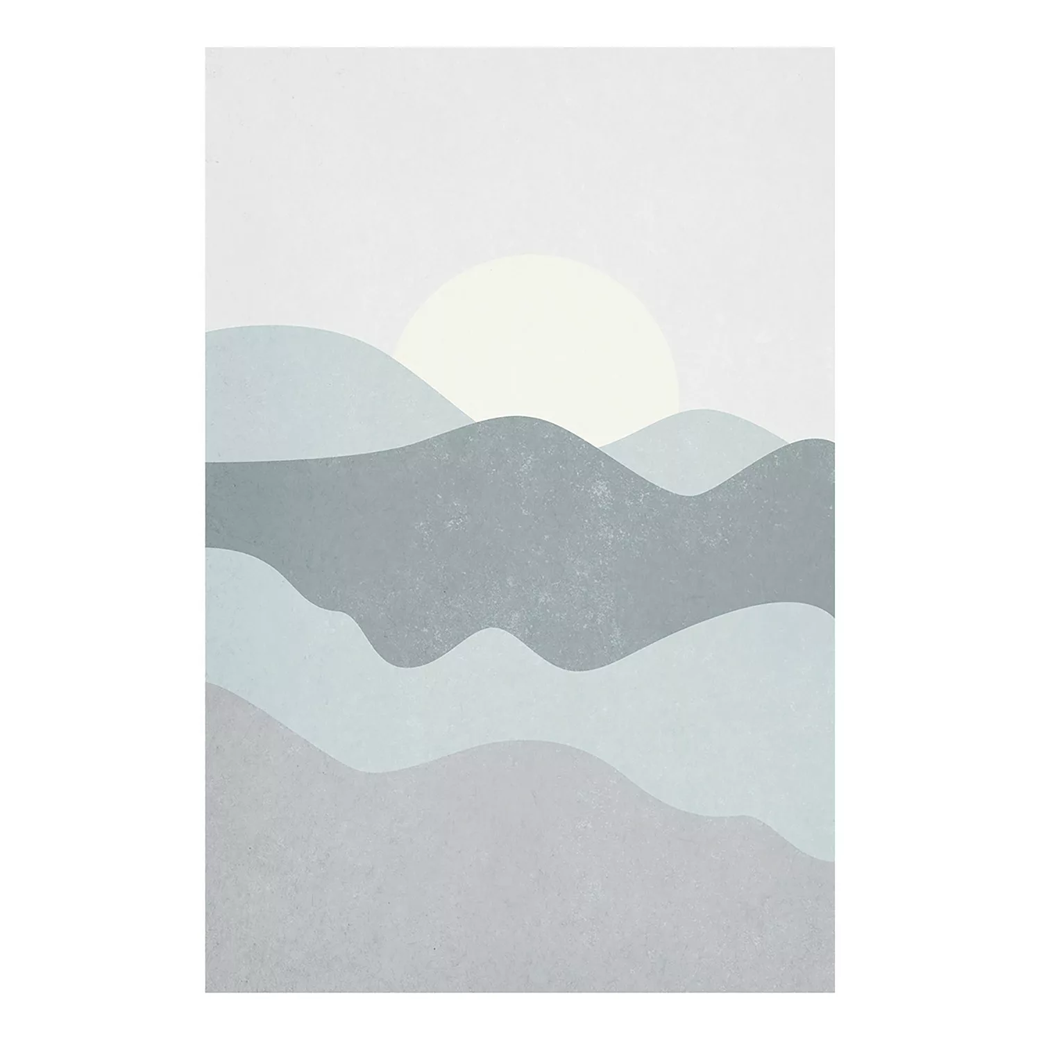 artgeist Wandbild Sun Over Mountains (1 Part) Vertical grau-kombi Gr. 40 x günstig online kaufen