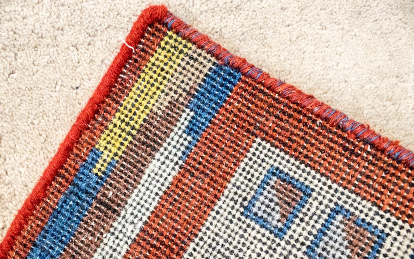 morgenland Wollteppich Gabbeh Teppich handgeknüpft beige, rechteckig, 18 mm günstig online kaufen