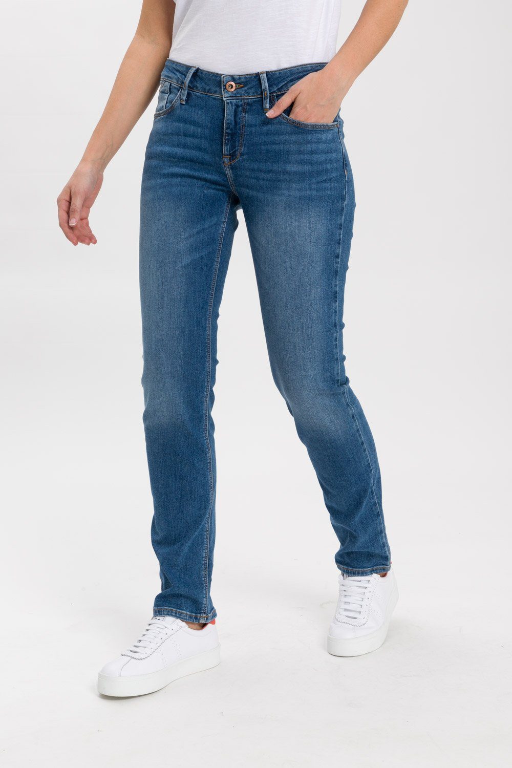 Cross Jeans Rose Regular Fit mid used blue günstig online kaufen