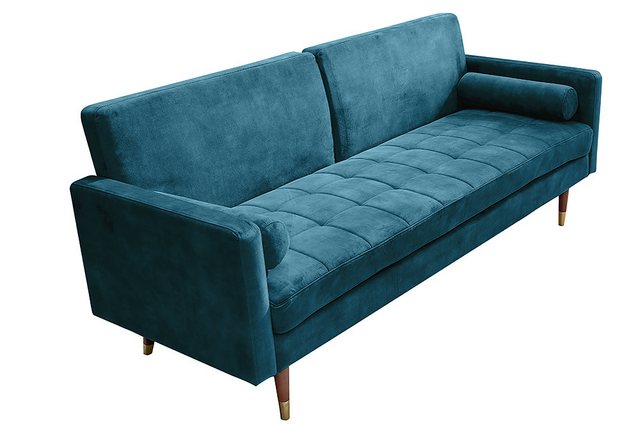 riess-ambiente Schlafsofa COUTURE 200cm petrol / braun-gold · 3-Sitzer mit günstig online kaufen