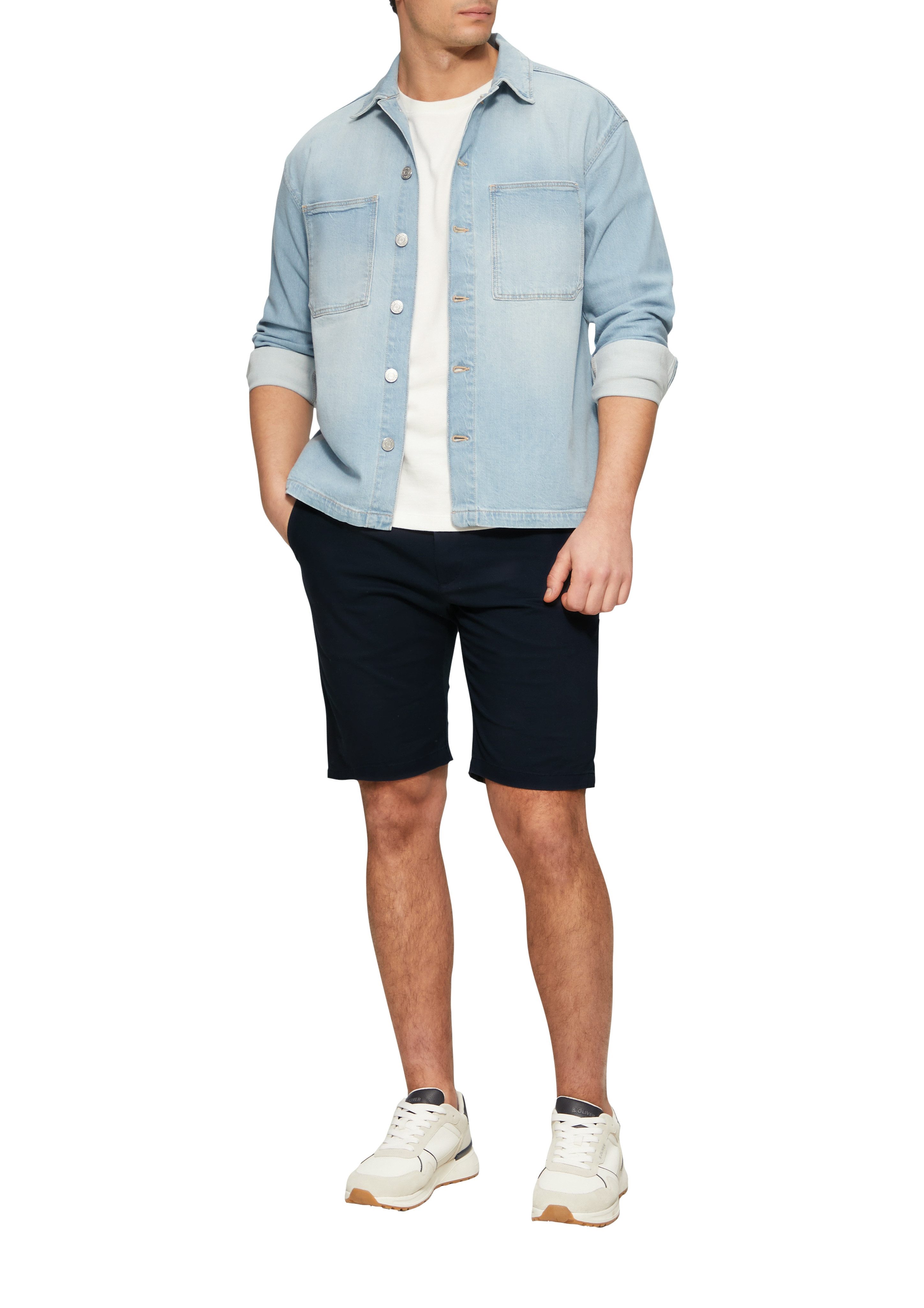 s.Oliver Chinoshorts Sommerhose mit Waschung günstig online kaufen