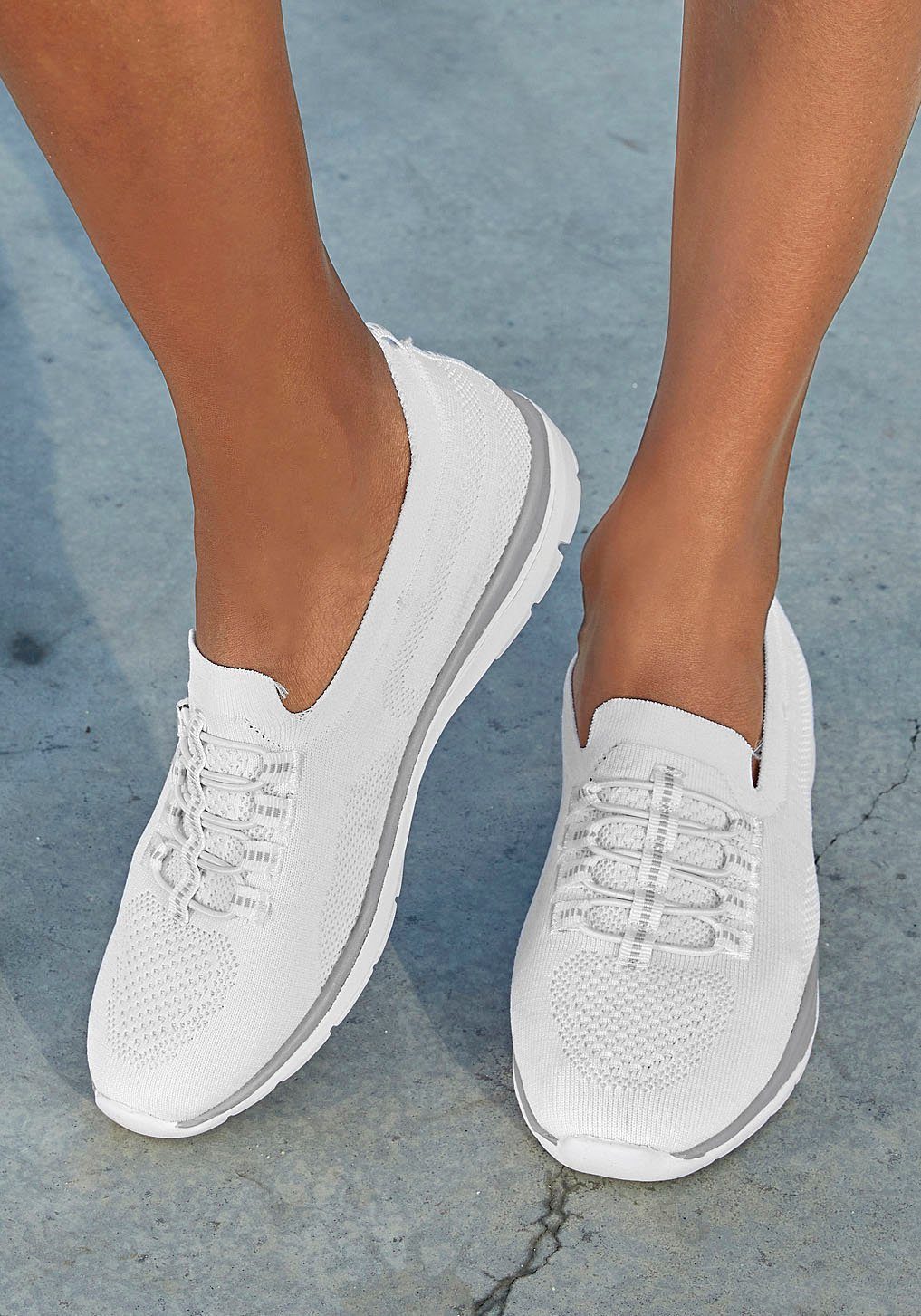 LASCANA Slipper, Halbschuh, leichtes Meshmaterial Sneaker günstig online kaufen