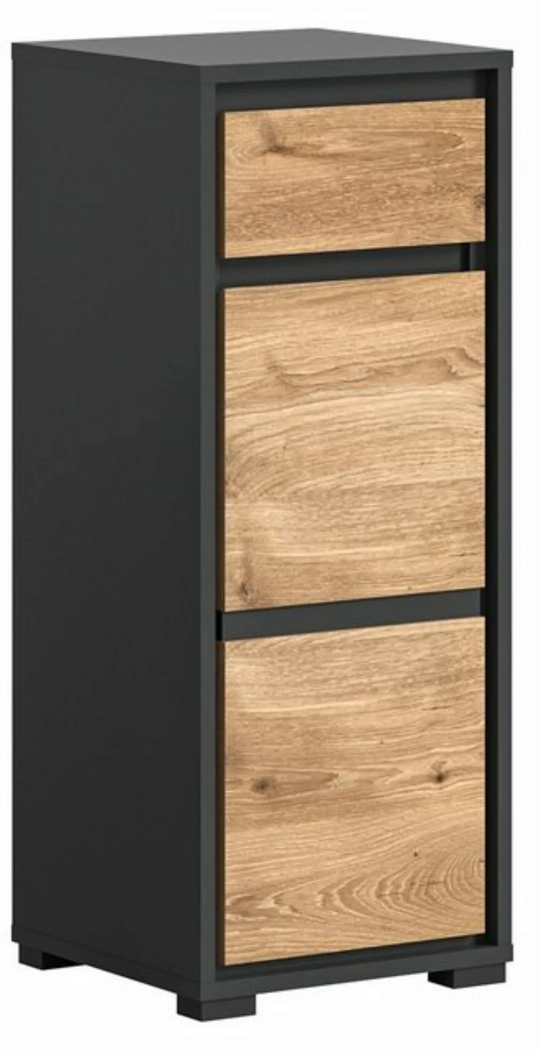 freiraum Unterschrank Jaru in Anthrazit / Nox Oak - 35x87x31cm (BxHxT) günstig online kaufen