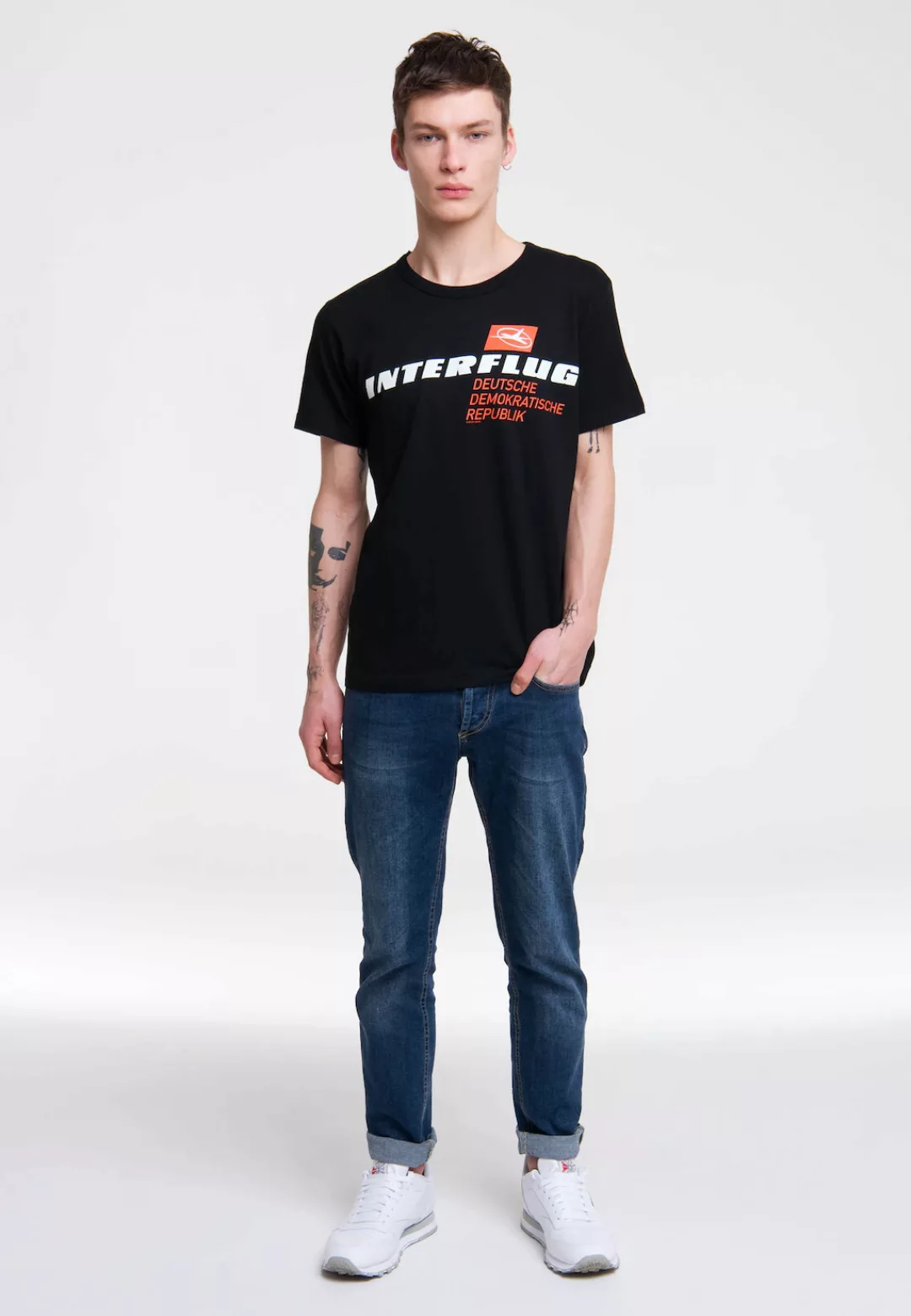 LOGOSHIRT T-Shirt "Interflug DDR" günstig online kaufen
