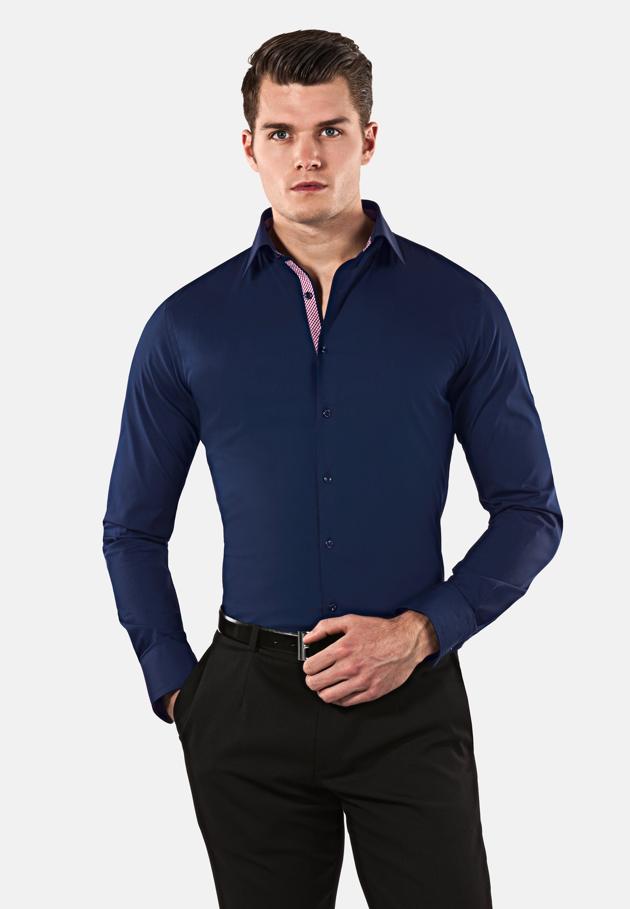 Vincenzo Boretti Businesshemd super tailliert stretch günstig online kaufen