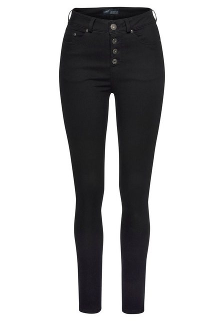 Arizona Skinny-fit-Jeans Ultra Stretch High Waist mit durchgehender Knopfle günstig online kaufen