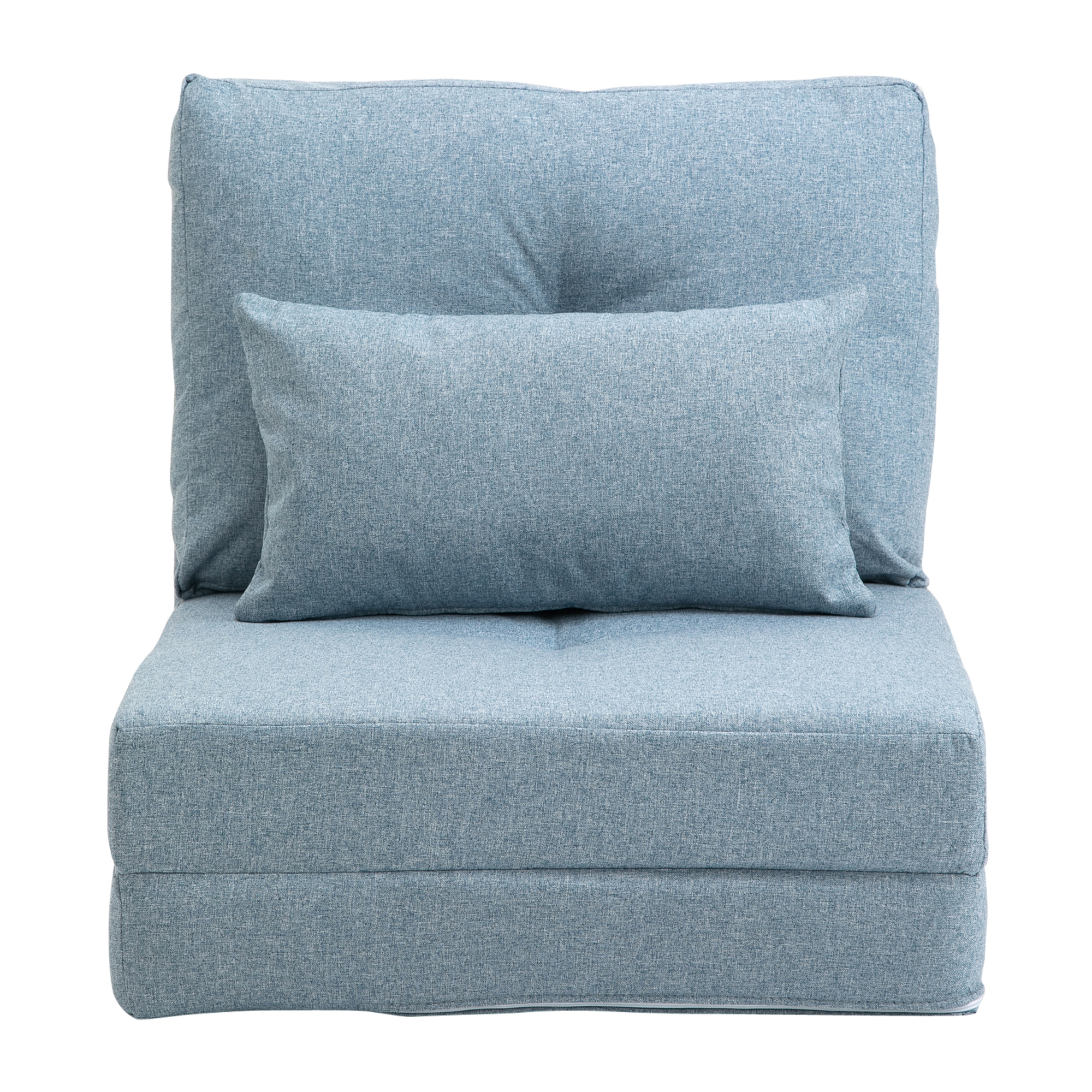 HOMCOM Bodensessel 2-in-1 Klappbett mit verstellbarer Rückenlehne Bodensofa günstig online kaufen