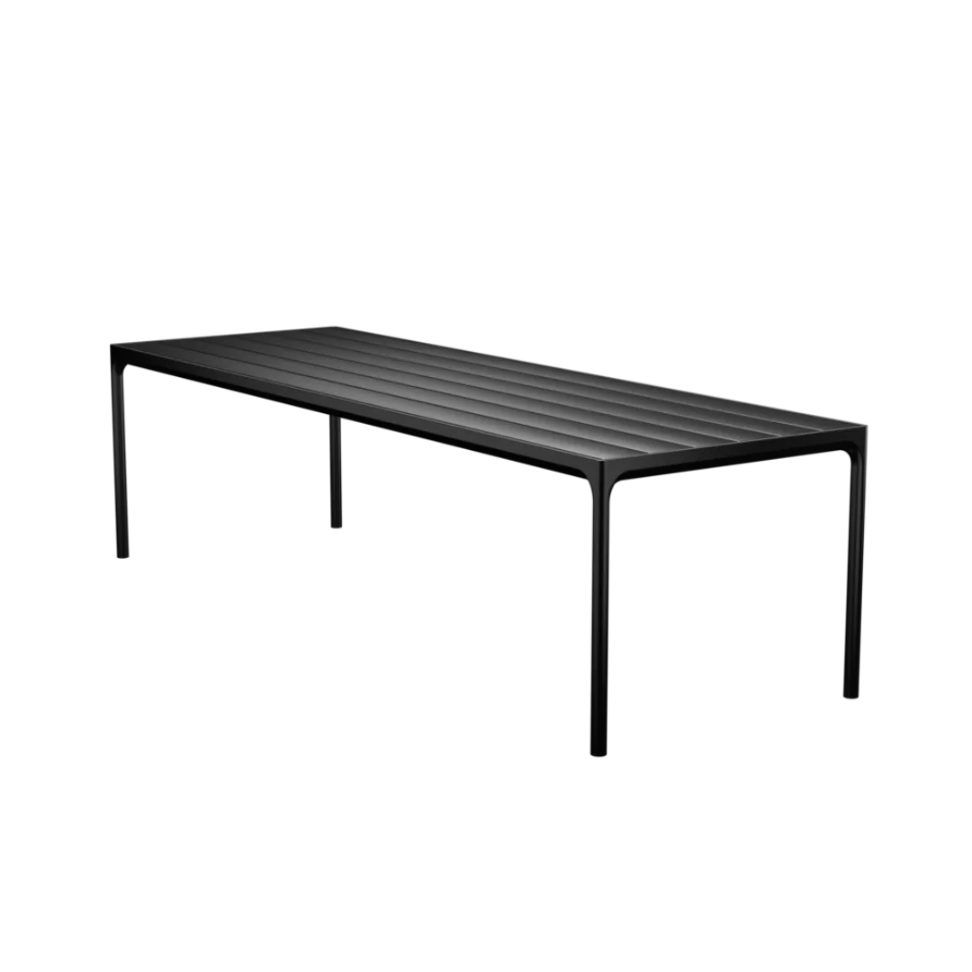 Outdoor Tisch FOUR Aluminium schwarz 270 x 90 cm günstig online kaufen