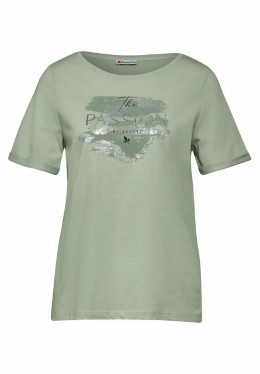 STREET ONE T-Shirt foil brush print shirt günstig online kaufen
