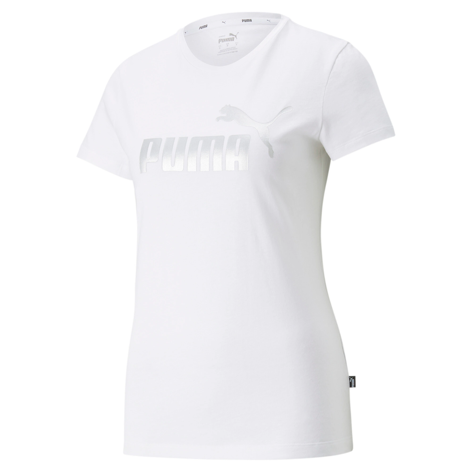 PUMA T-Shirt "ESS+ METALLIC LOGO TEE" günstig online kaufen