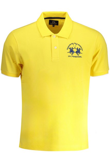 La Martina Poloshirt Herren Poloshirt Gelb – Regular Fit, Stickerei & günstig online kaufen