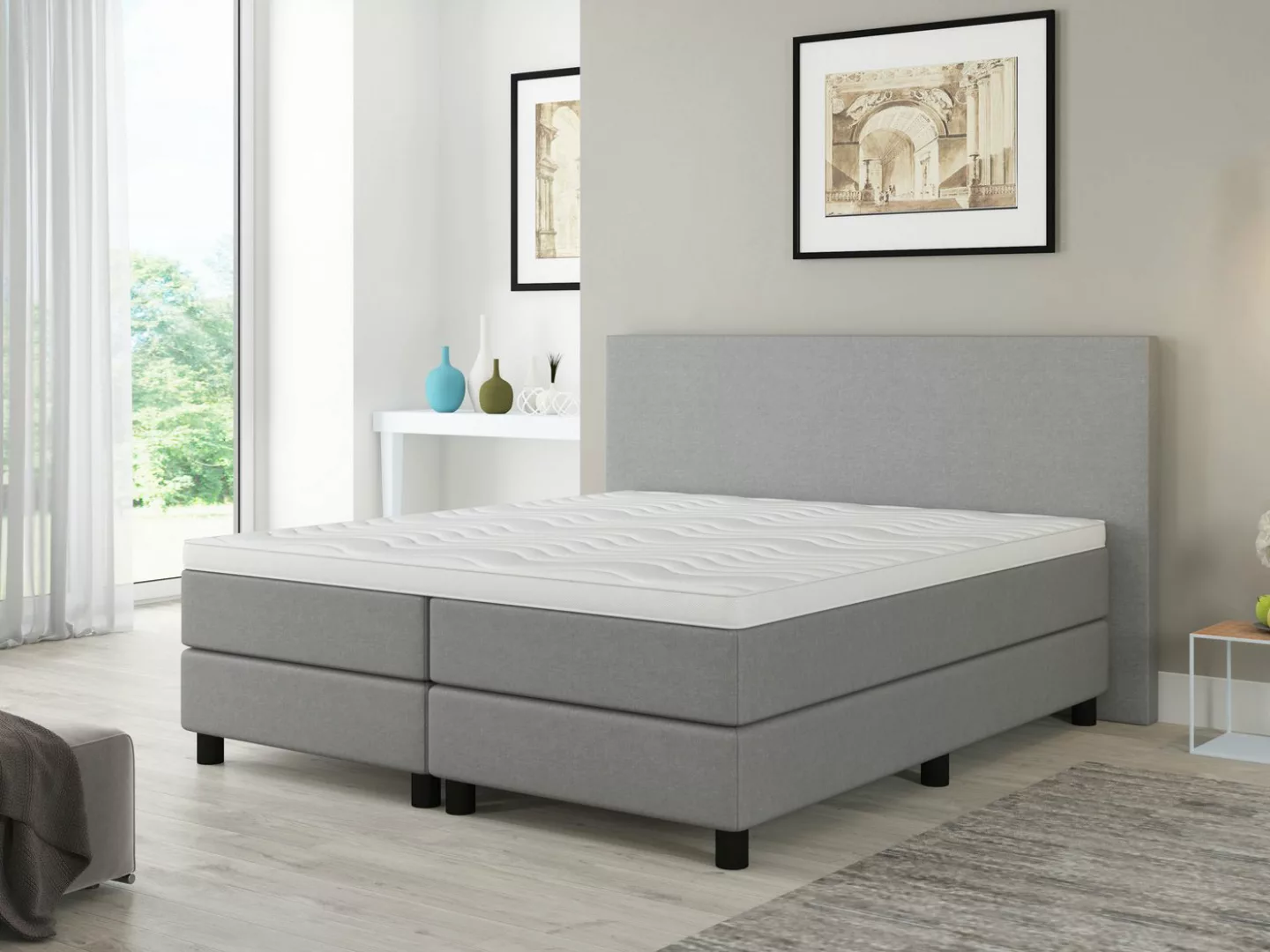 Bengus Boxspringbetten Boxspringbett Boxspringbett FLORENZ 180x200cm inklus günstig online kaufen