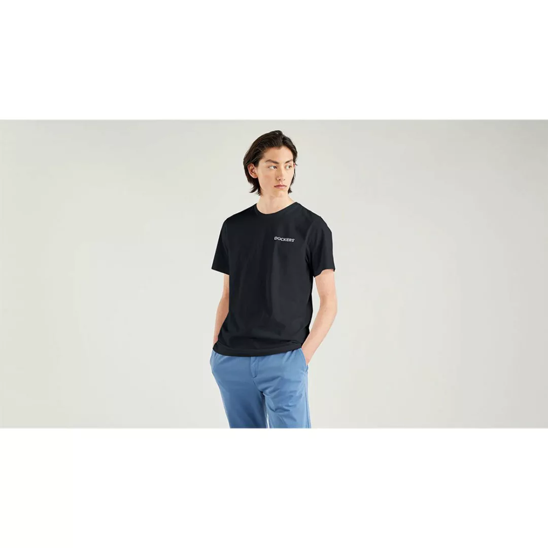Dockers Logo Stencil Kurzärmeliges T-shirt XS Black günstig online kaufen