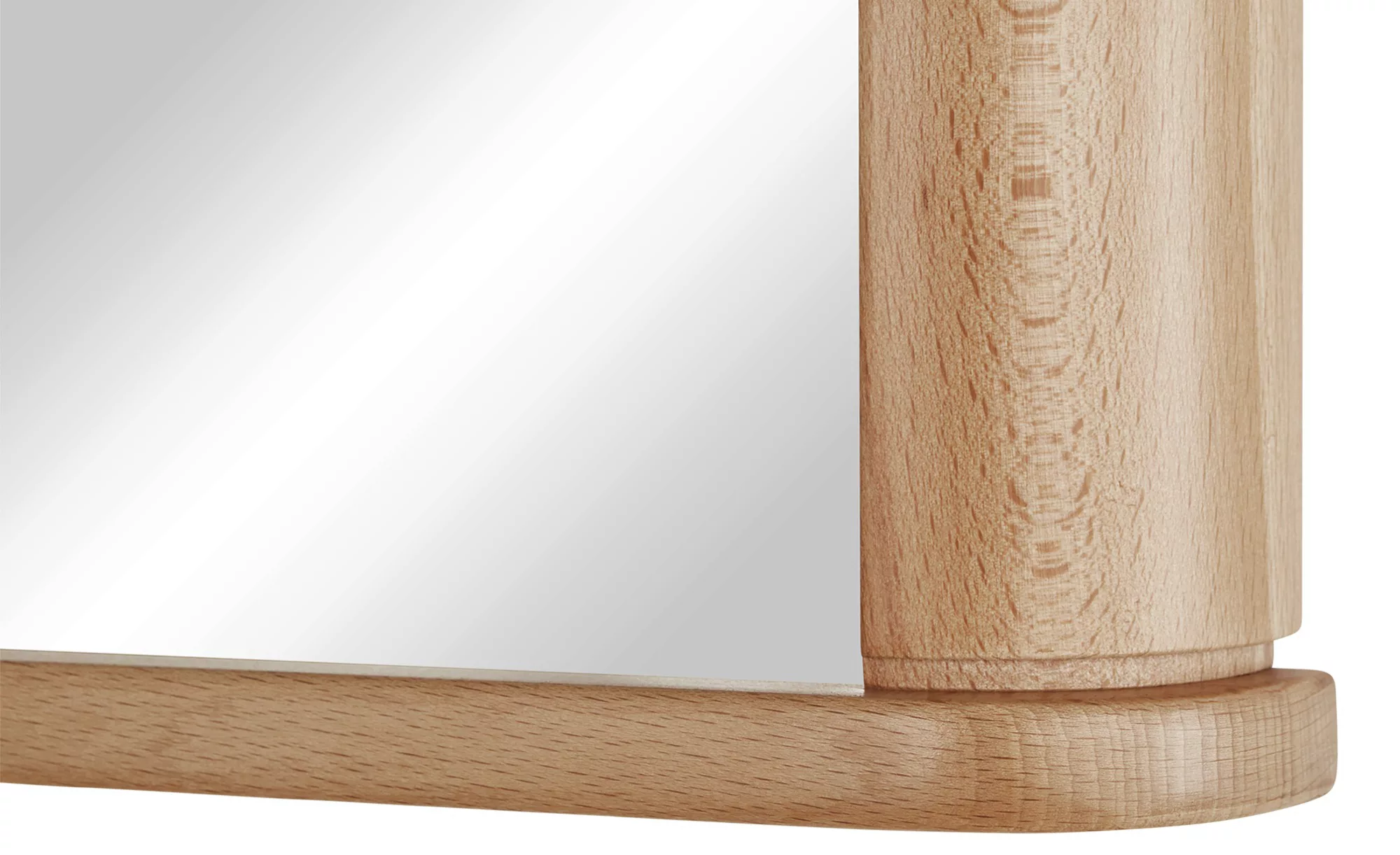 Wohnwert Spiegel 105 x 75 cm Atrio ¦ holzfarben ¦ Glas,Aluminium,Holz ¦ Maß günstig online kaufen