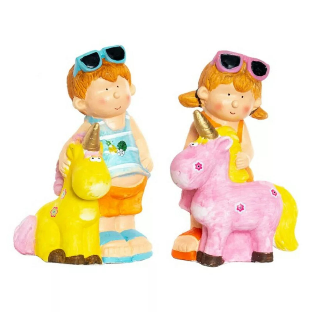 Deko-figur Dkd Home Decor Fiberglas Kinder (2 Pcs) (23 X 19 X 40 Cm) günstig online kaufen