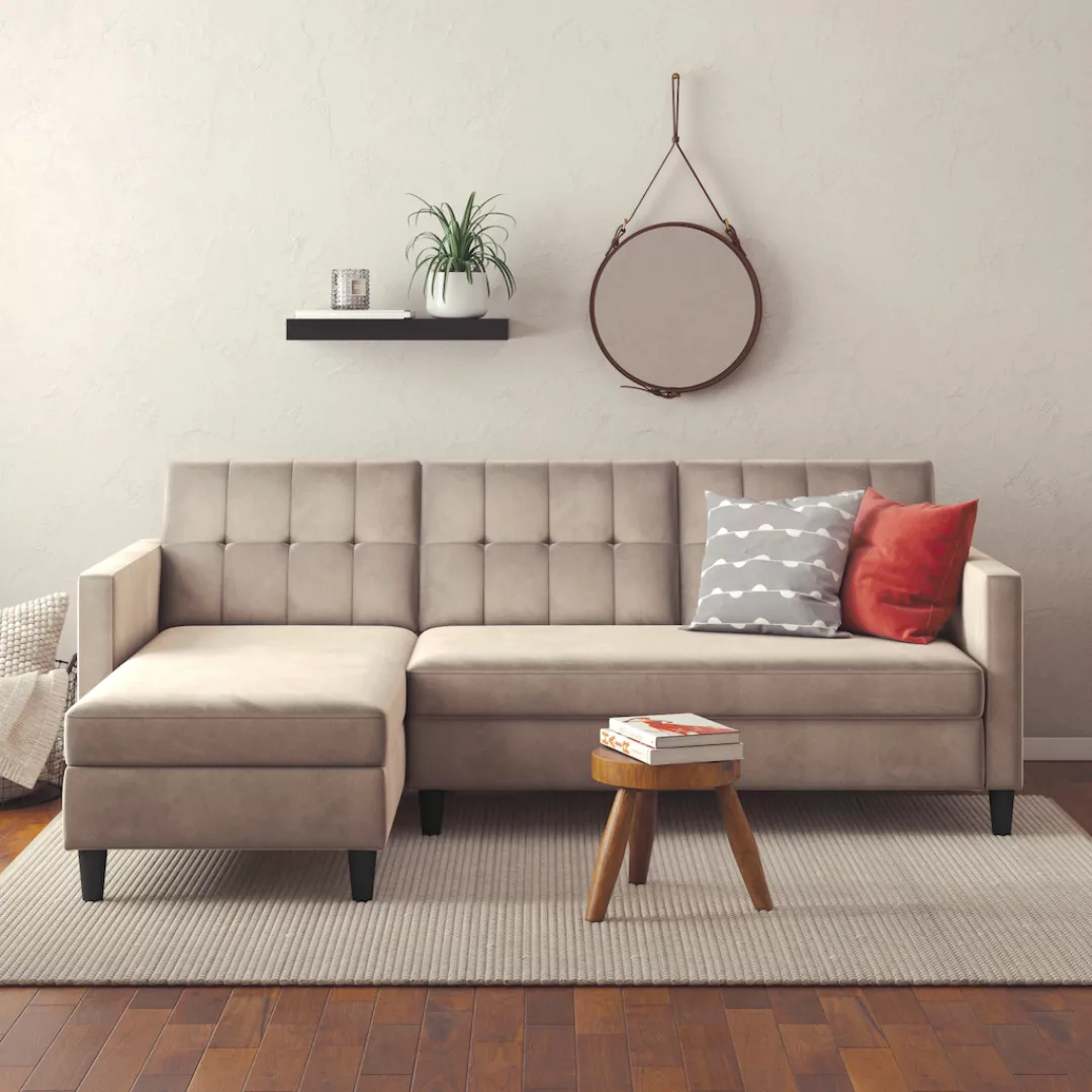 Dorel Home Ecksofa "Hartford II", mit Bettfunktion und Stauraum, Recamiere günstig online kaufen