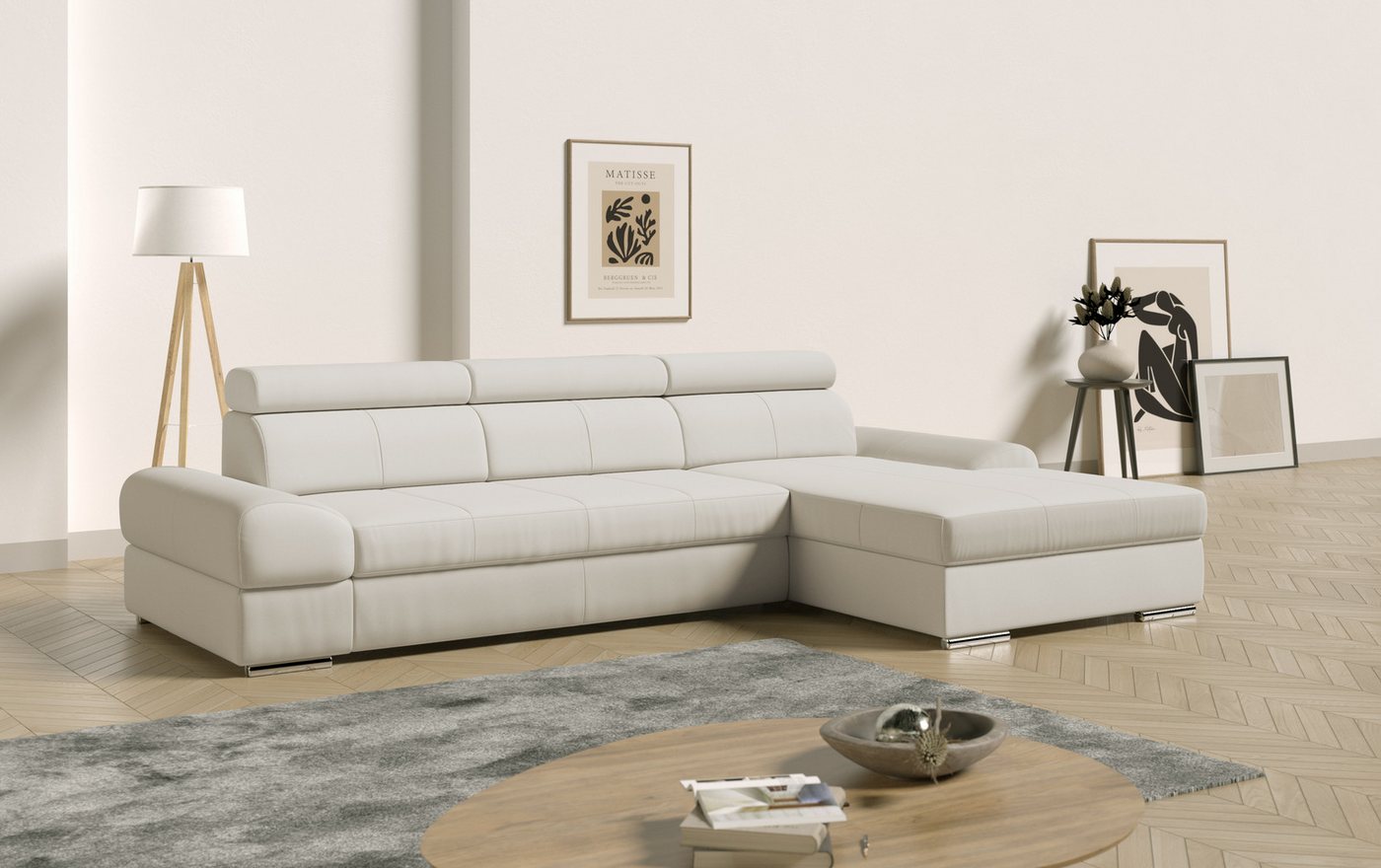 sit&more Ecksofa Broadway, mit verstellbaren Kopfteilen, wahlweise mit Bett günstig online kaufen