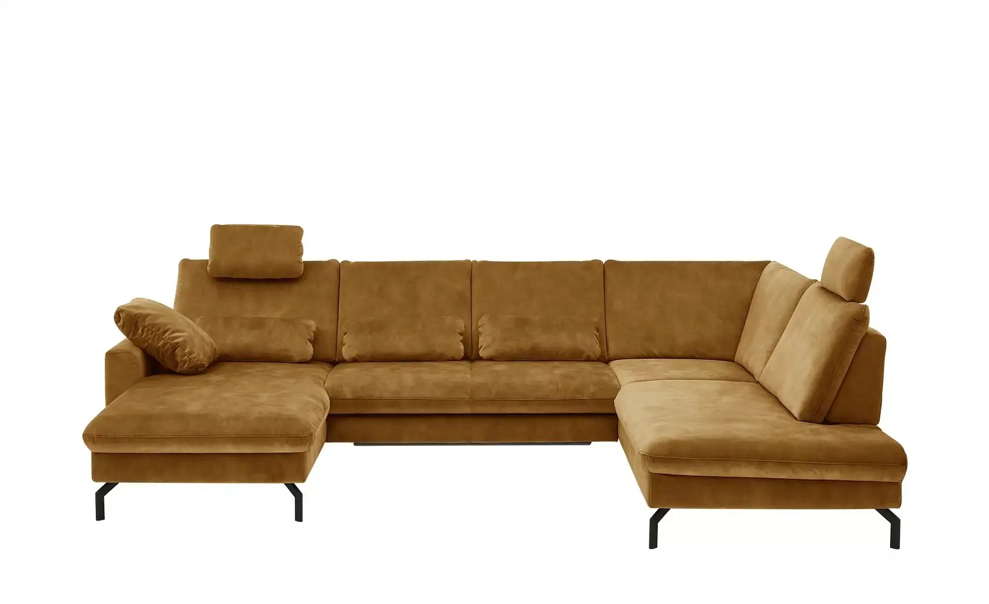 meinSofa Wohnlandschaft aus Mikrofaser Grace ¦ gold ¦ Maße (cm): B: 332 H: günstig online kaufen