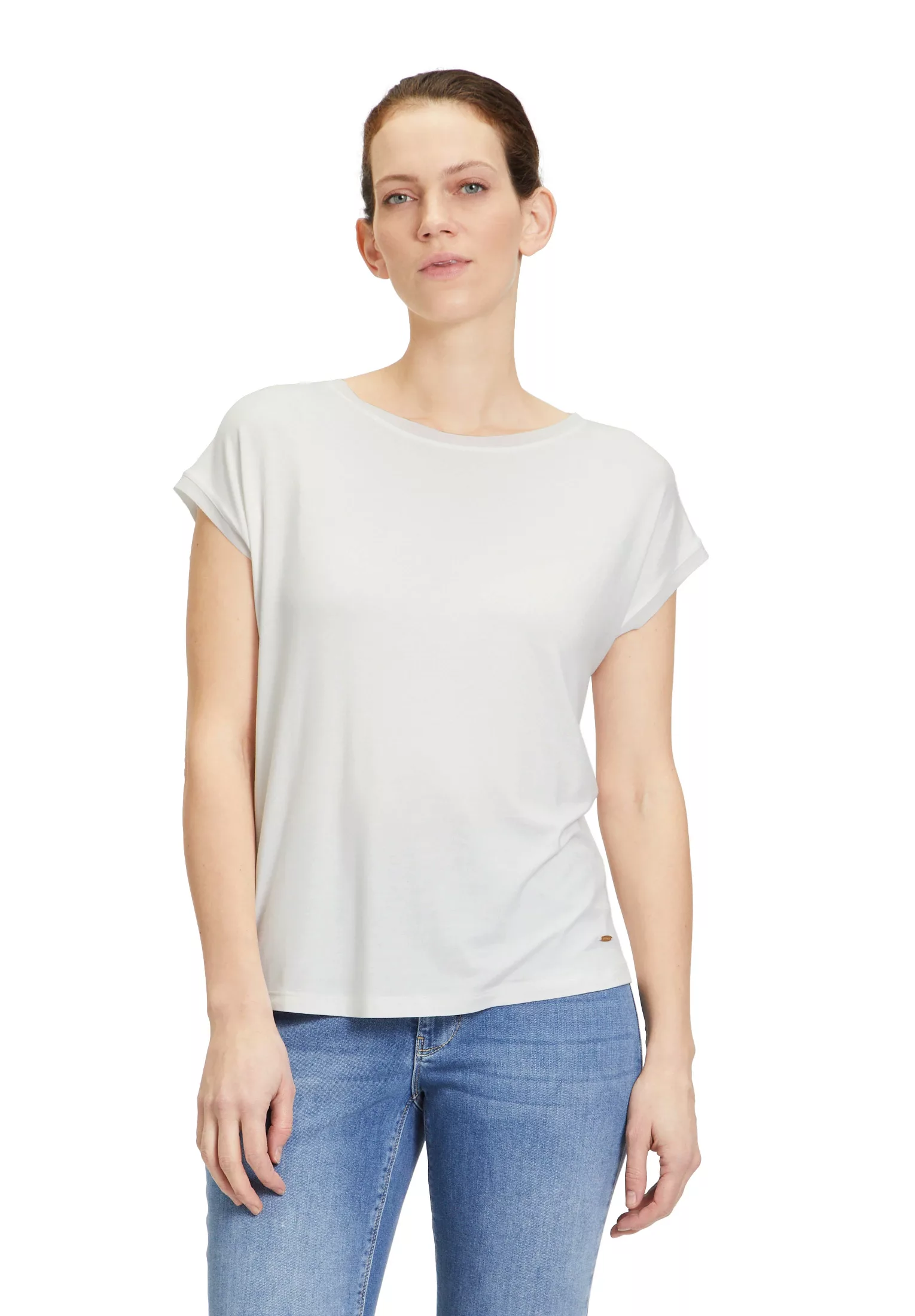 Betty&Co Kurzarmshirt "Betty & Co Basic Shirt kurzarm", Materialmix günstig online kaufen