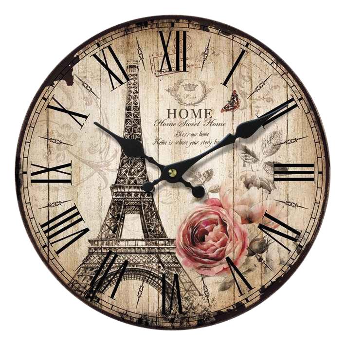 Home affaire Wanduhr ""Eiffelturm I"", römische Ziffern, 34 cm günstig online kaufen