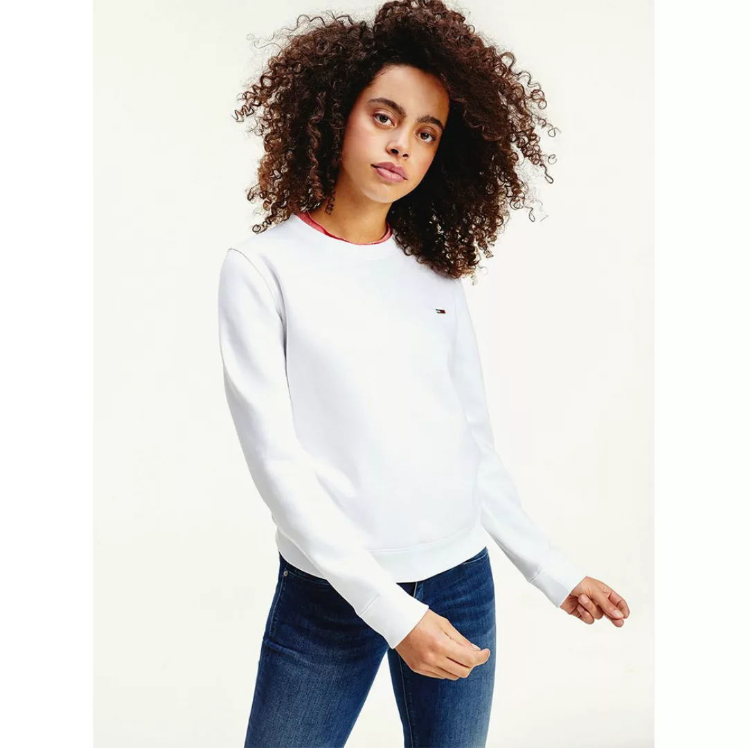 Tommy Jeans Regular Fleece Sweatshirt L White günstig online kaufen