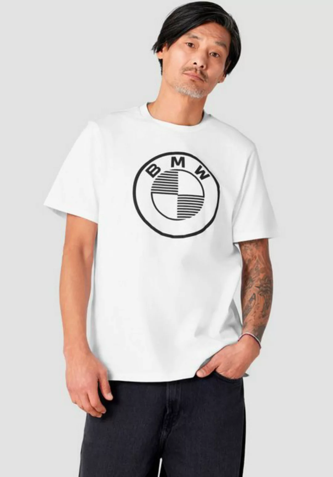 BMW T-Shirt mit auffälligem Logo-Print günstig online kaufen