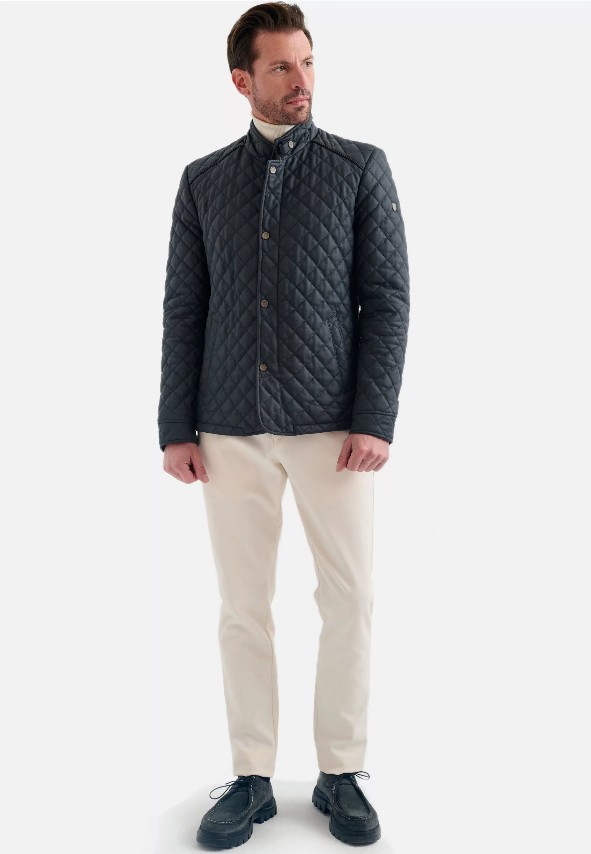 Pierre Cardin Lederjacke, mit Stehkragen günstig online kaufen