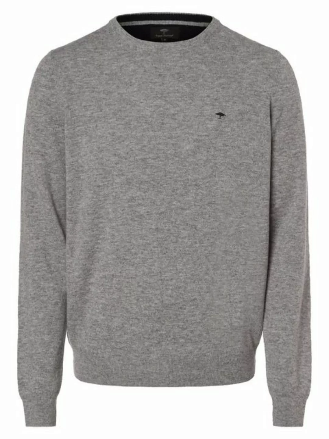 FYNCH-HATTON Strickpullover FYNCH HATTON Rundhals Pullover grau mit Cashmer günstig online kaufen